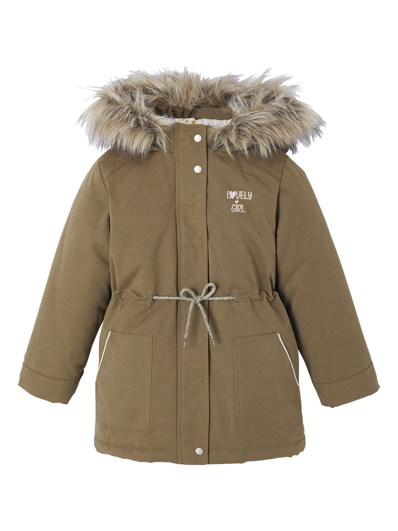 vertbaudet Parka Mädchen Winterjacke Recycling-Polyester