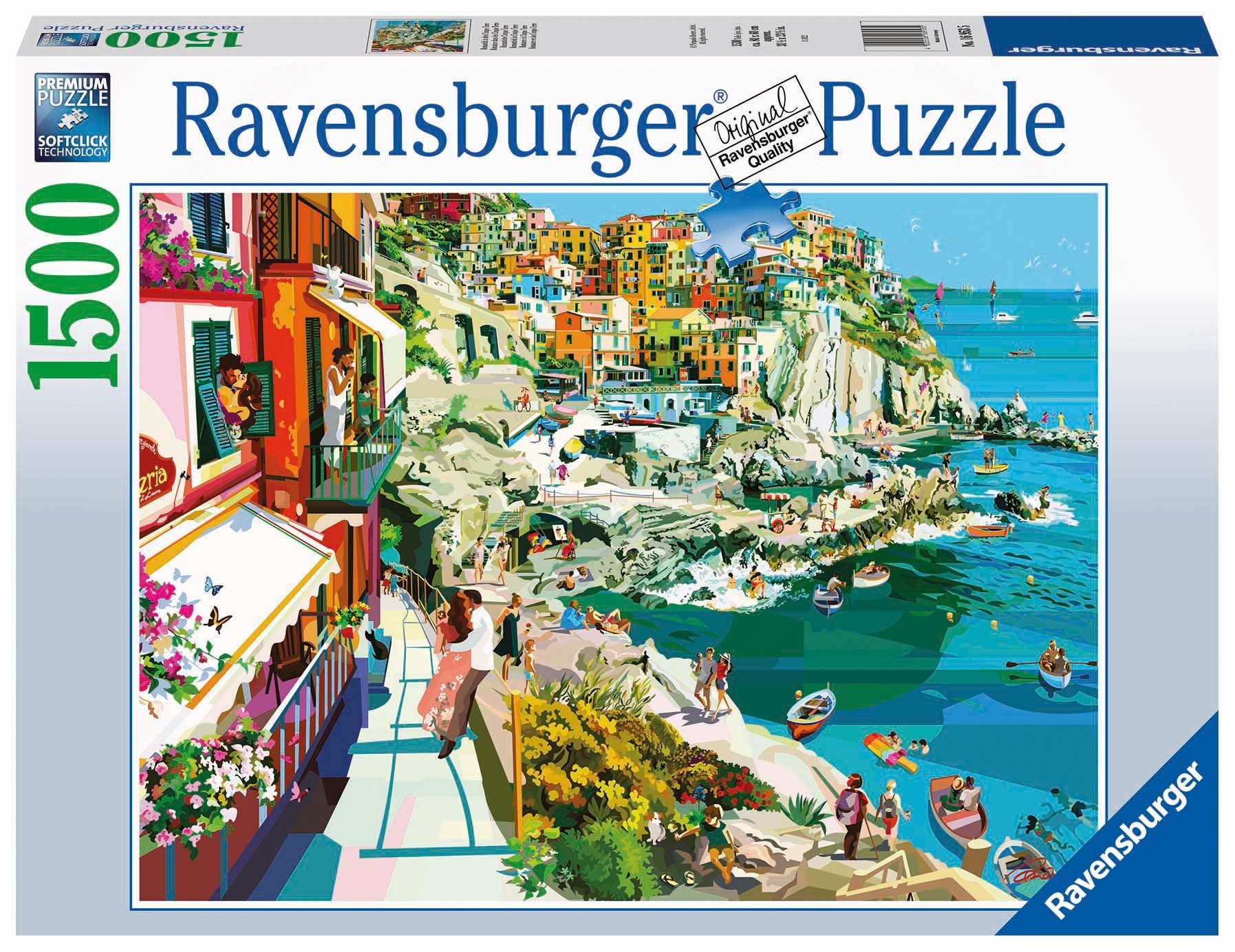 Ravensburger Puzzle Verliebt in Cinque Terre, 1500 Puzzleteile, Made in Germany, FSC® - schützt Wald - weltweit