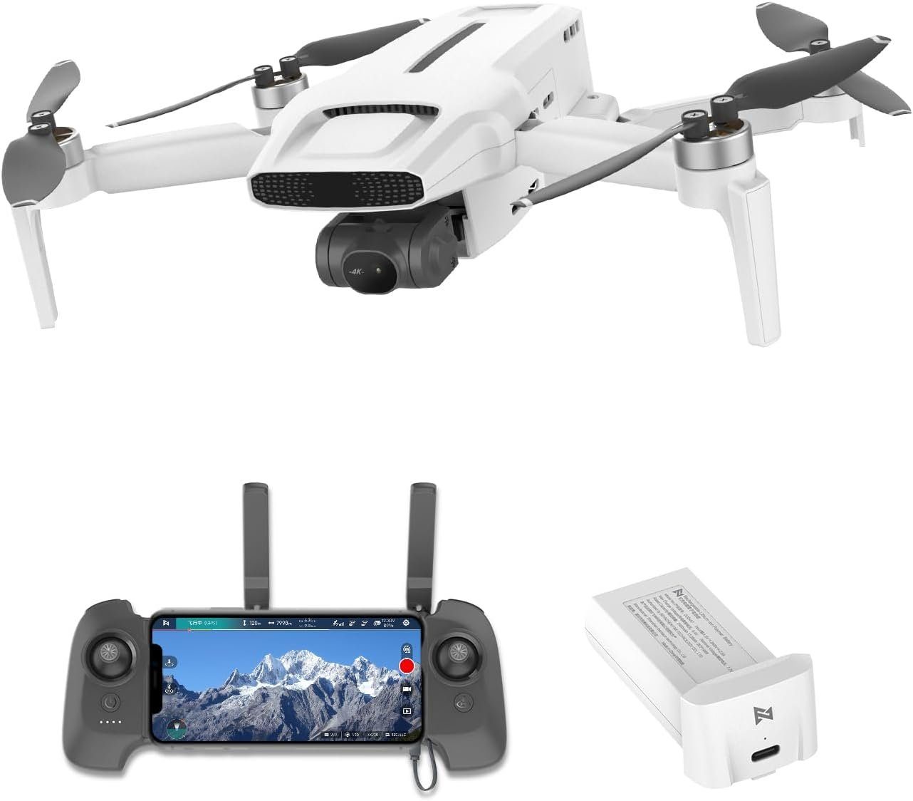 FIMI X8 MINI V2 31 Min Flugzeit, 9 km Übertragung Drohne (mit 4K Kamera 30FPS Video, Faltbar GPS RC Quadcopter für Anfänger)