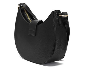 L. CREDI Schultertasche L.CREDI-Damen-Hobo Bag Handtasche-JUNA 200-Black 28x8,5x22