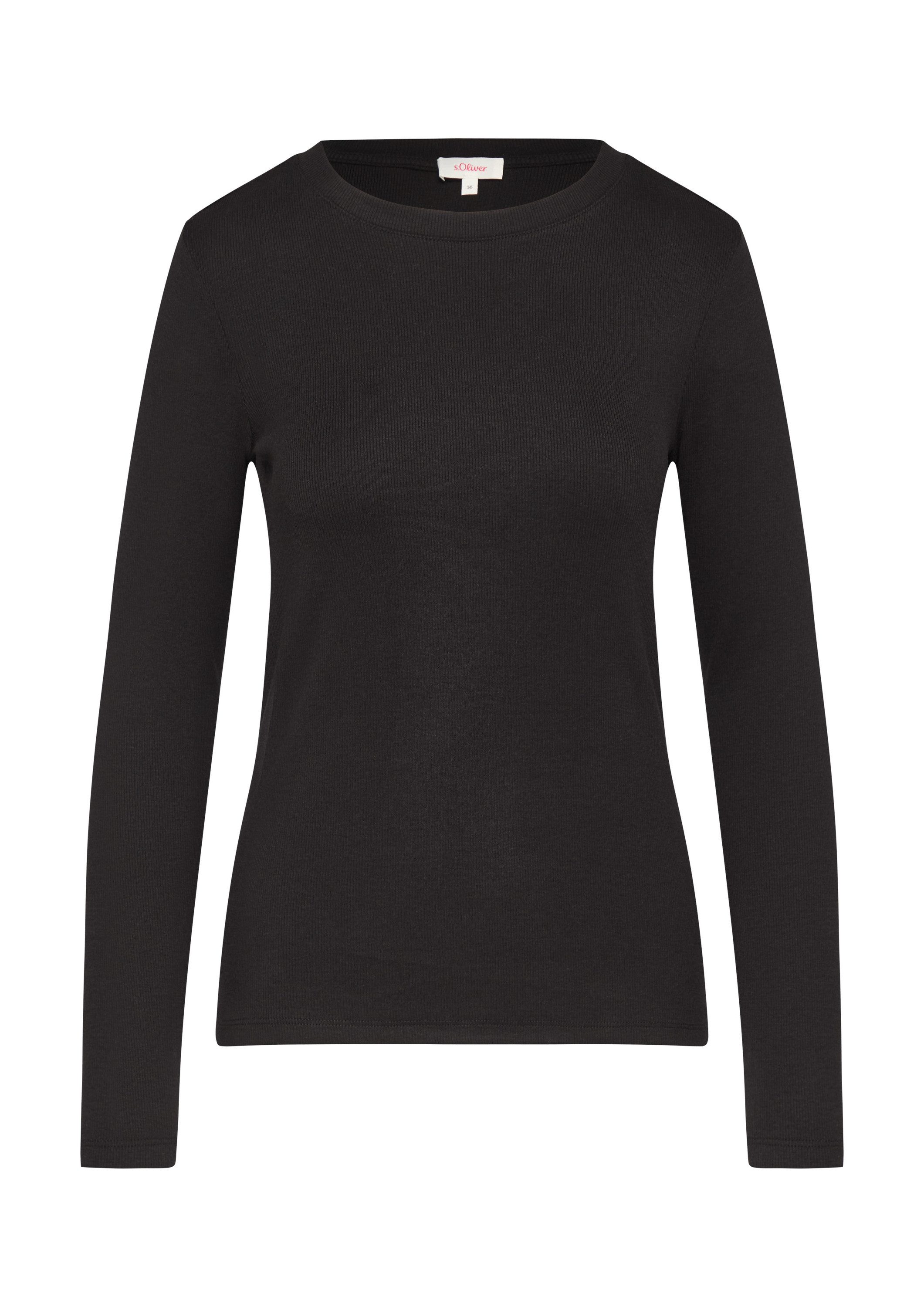 s.Oliver Langarmshirt T-Shirt Geripptes Langarmshirt im günstig online kaufen