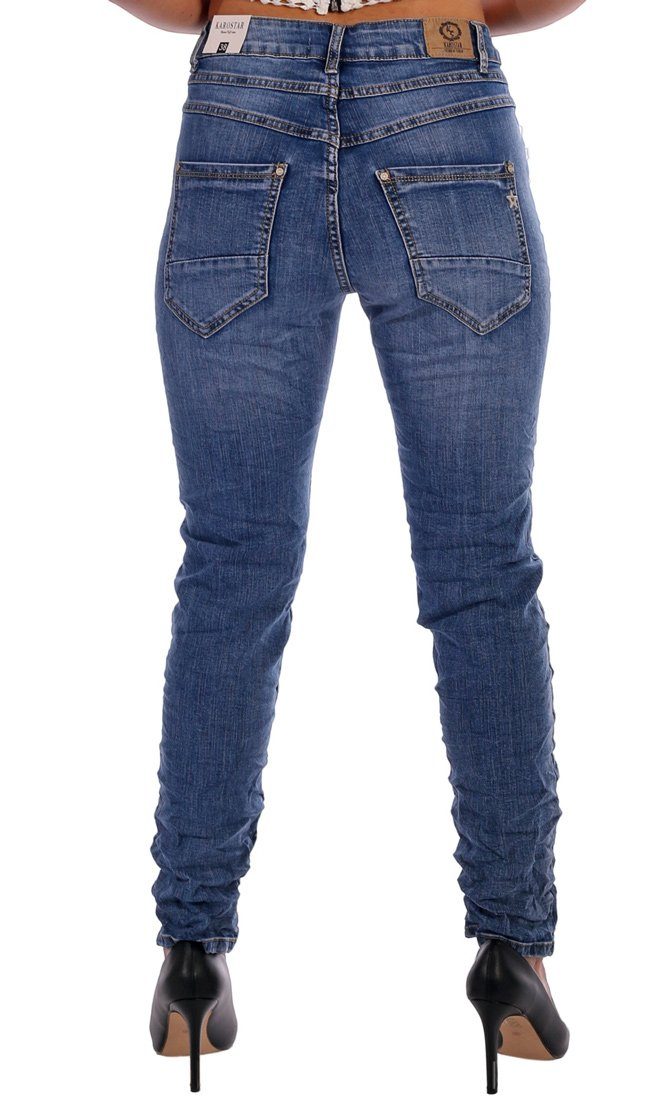 Style One Bootcut-Jeans Moda "Diana" Pocket 5 Zipper Charis Button