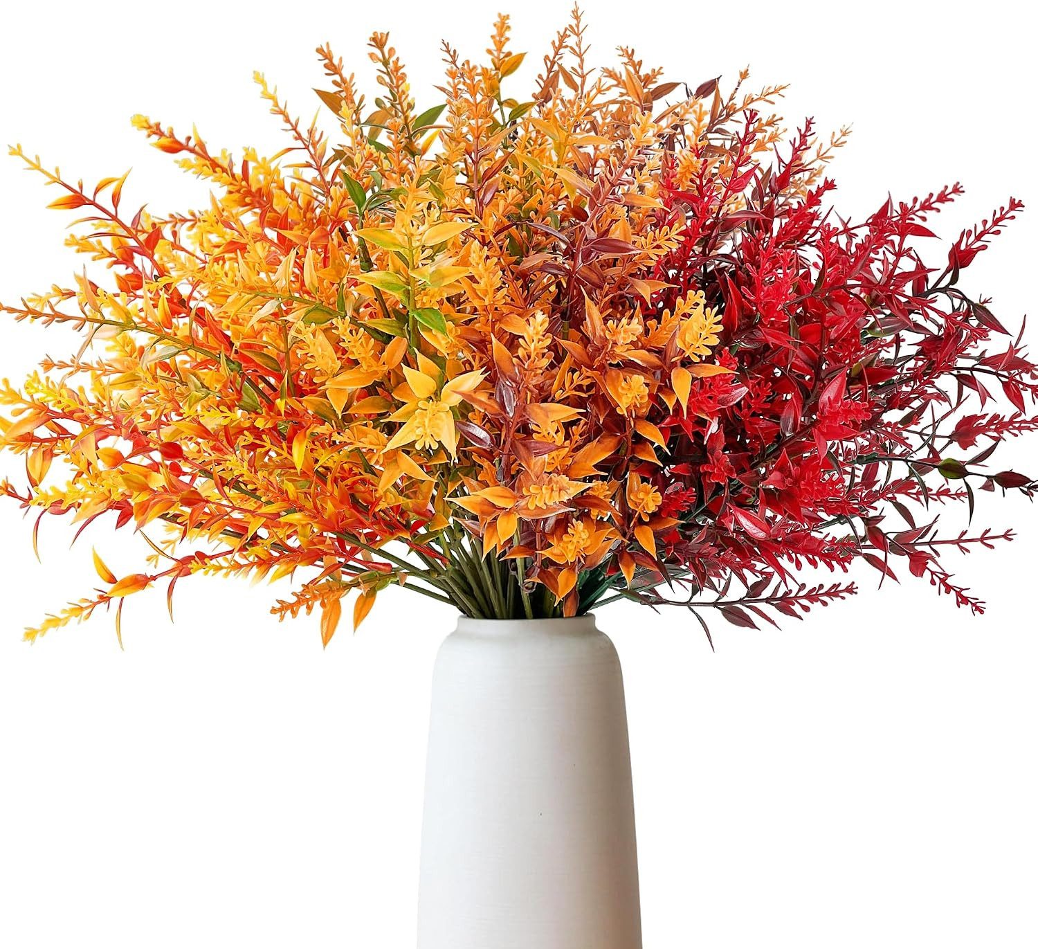 Kunstblumenstrauß Herbstblumen Künstlich, 8 Bündel Herbststrauß Kunstblumen, Sorvyzxn, für Herbstdeko Innen Draußen Outdoor Deko von Sorvyzxn