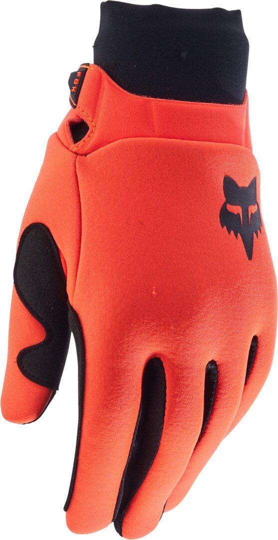 Motocross Motorradhandschuhe Defend Handschuhe Orange/Black Jugend Thermo Fox