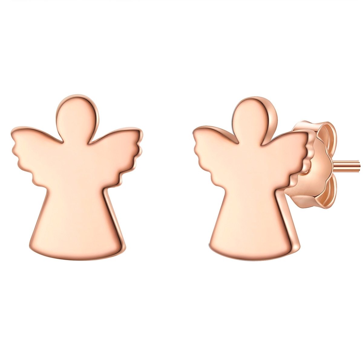 Paar Ohrstecker Engel roségold