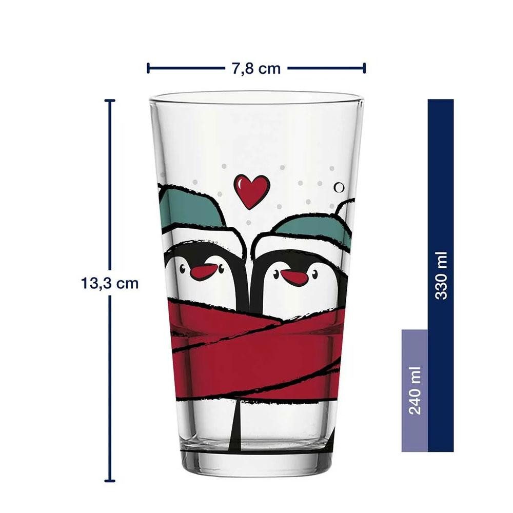 LEONARDO Geschirr Leonardo Trinkglas Becher Pinguine (330ml) günstig online kaufen
