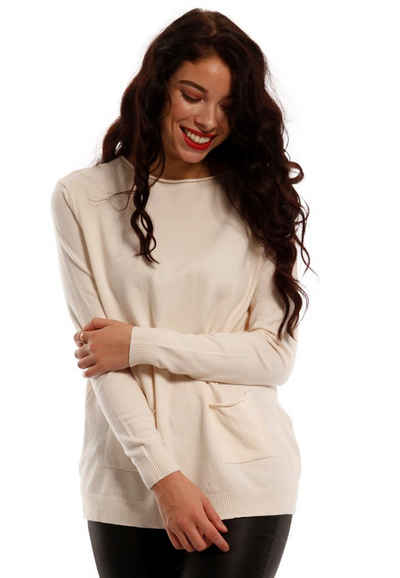 YC Fashion & Style Rundhalspullover Пуловери mit Einschubtaschen Feinstrick (1-tlg) casual
