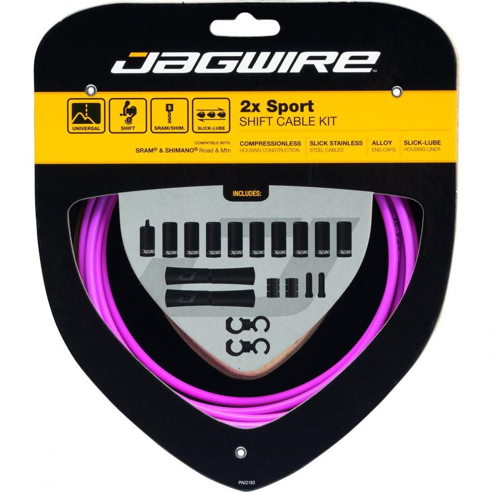 Jagwire Schaltzug Jagwire Schaltzugset 2X Sport Shift Pink