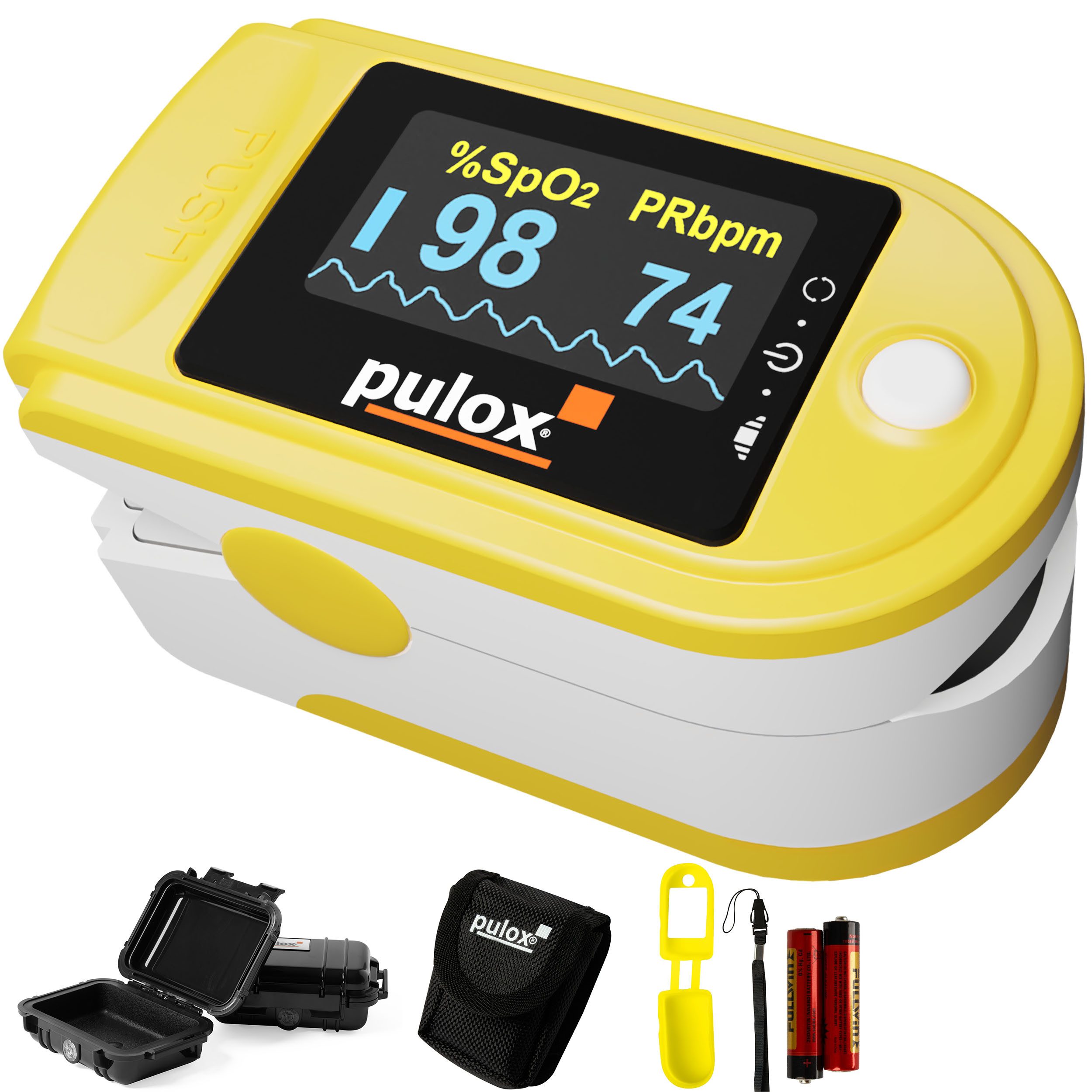 Pulsoximeter PO-200 Gelb
