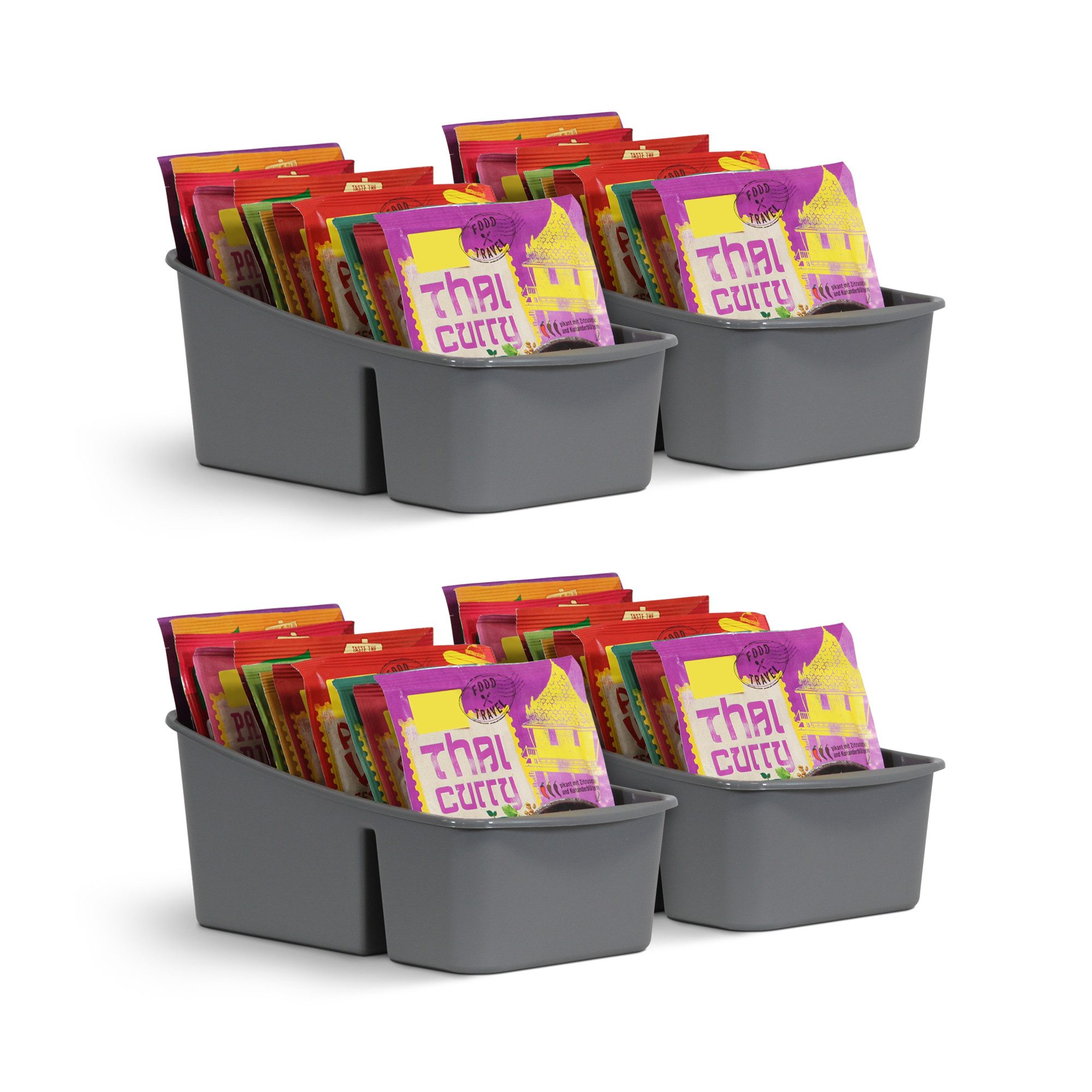 Pro Home Küchenorganizer-Set mit 3 Fächern, (4-tlg), Aufbewahrungsbox für T günstig online kaufen