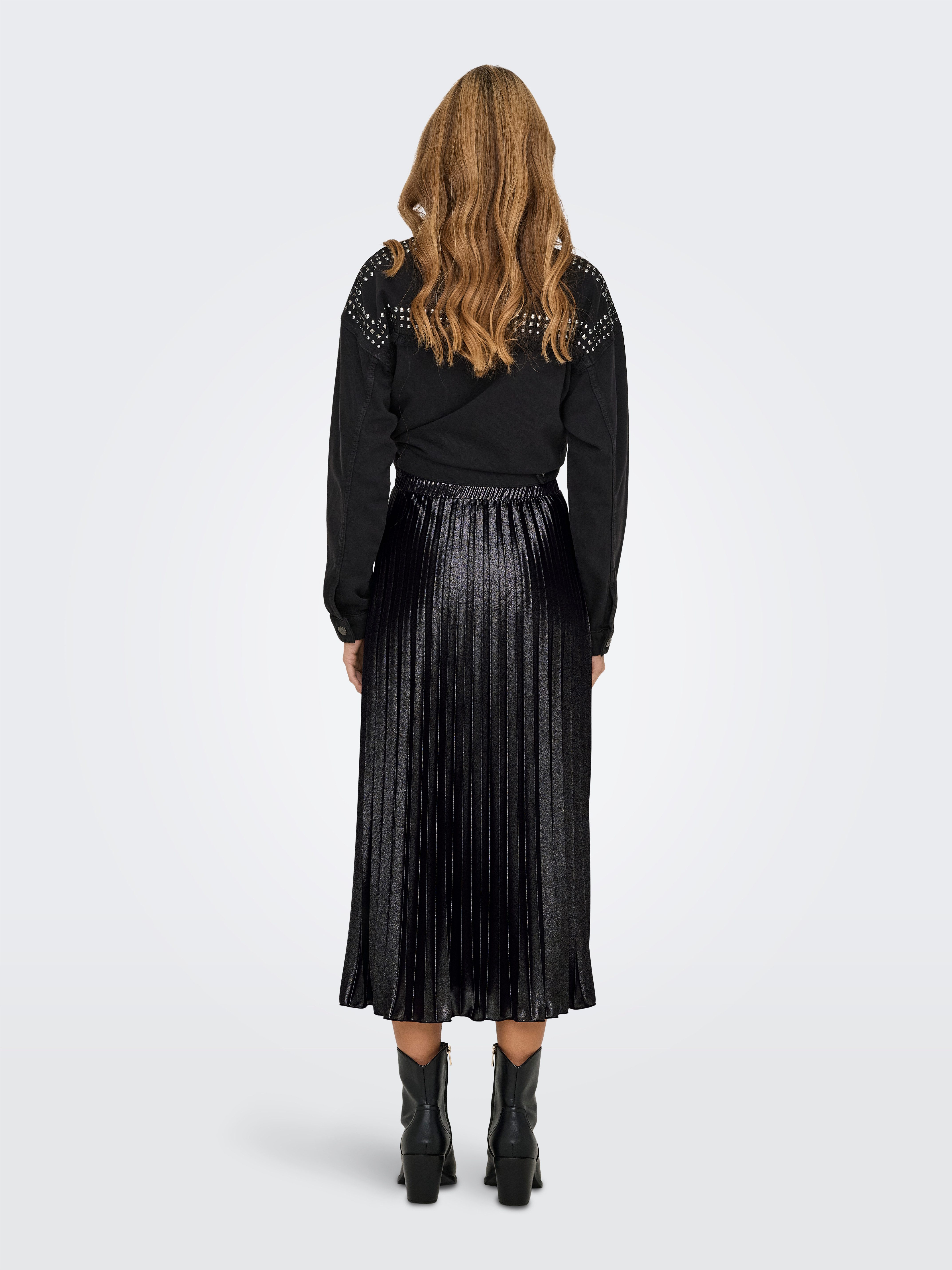 ONLY Plisseerock ONLLYON PLEATED SHINE SKIRT JRS NOOS