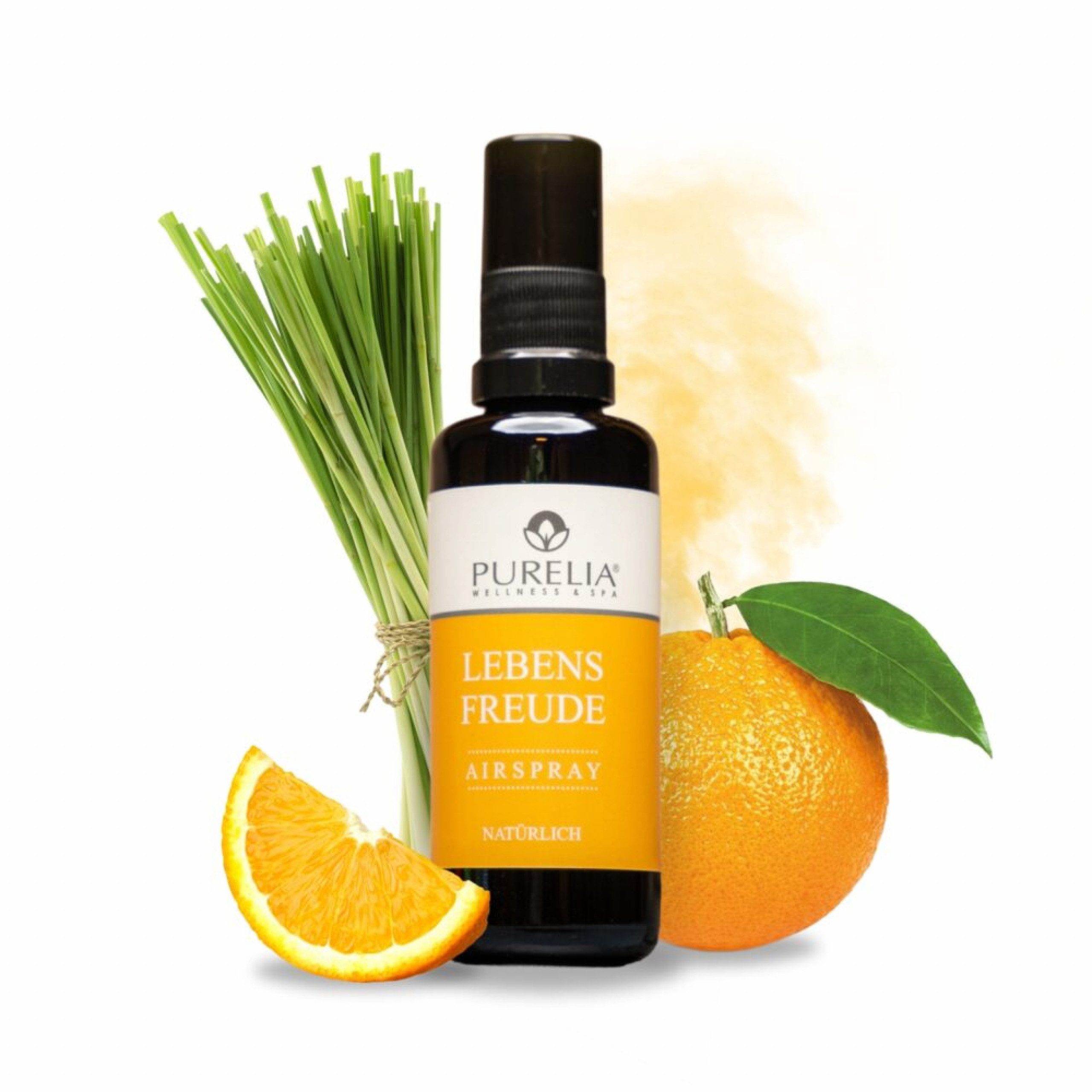 Raumduft PURELIA Airspray Lebensfreude 50 ml Hochwertige ätherische Öle