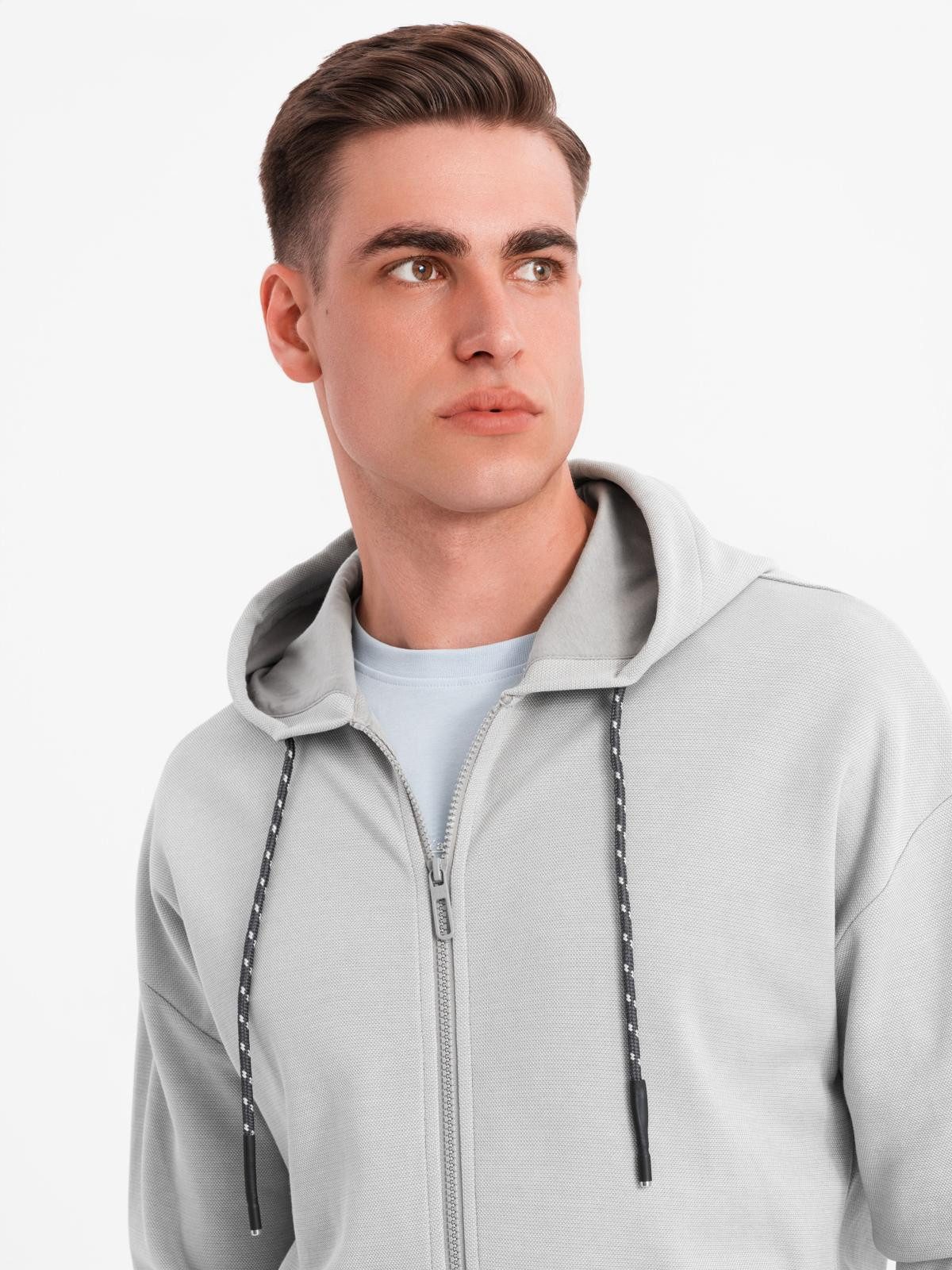 OMBRE Kapuzensweatjacke Weich strukturiertes Sweatshirt mit günstig online kaufen