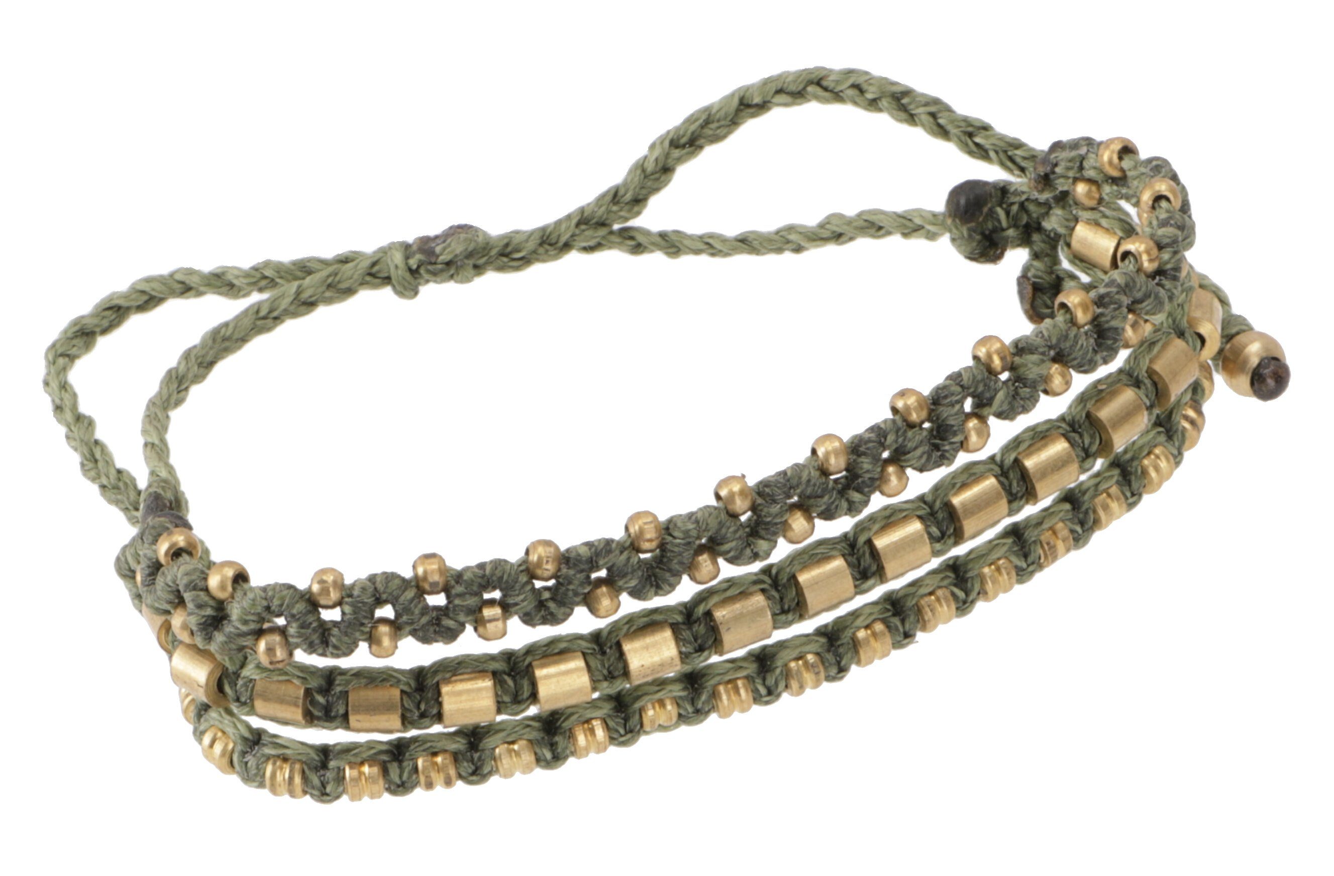 Guru-Shop Armreif Perlenarmband, Makramee Armband, Herren Armband..