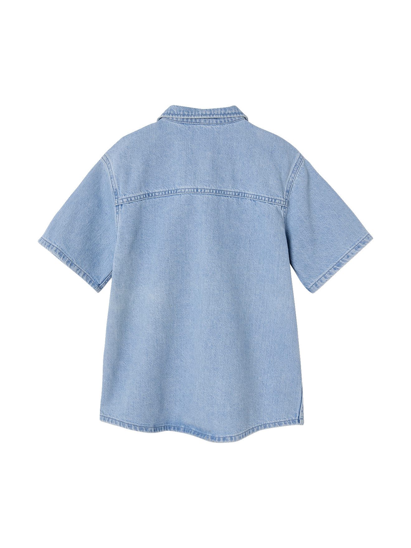 jonen Kurzarmhemd Jungen Kurzarm-Hemd aus Light-Denim – Bild 2 von 5