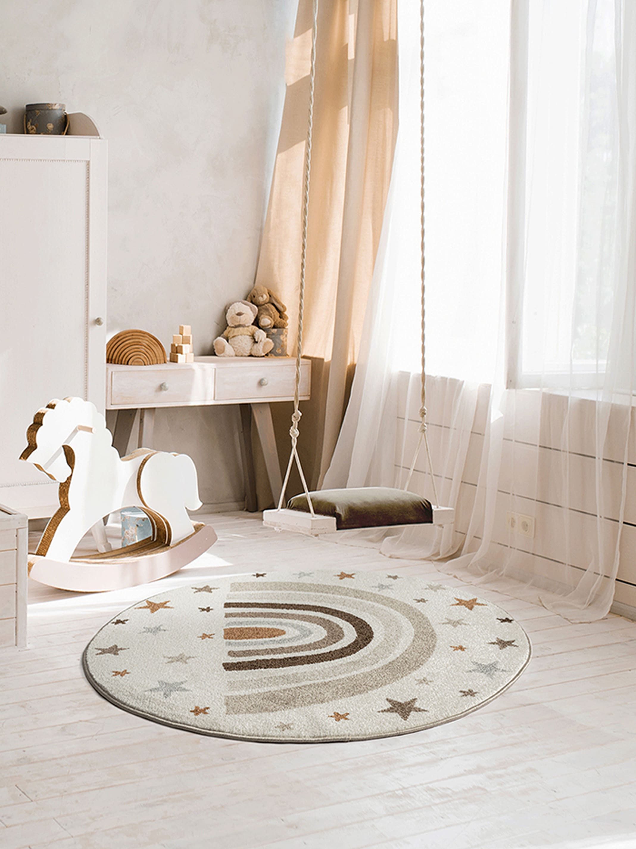 the carpet Teppich Beat Kids, rund, Höhe: 9 mm, Kids Kinderzimmer Teppich s günstig online kaufen