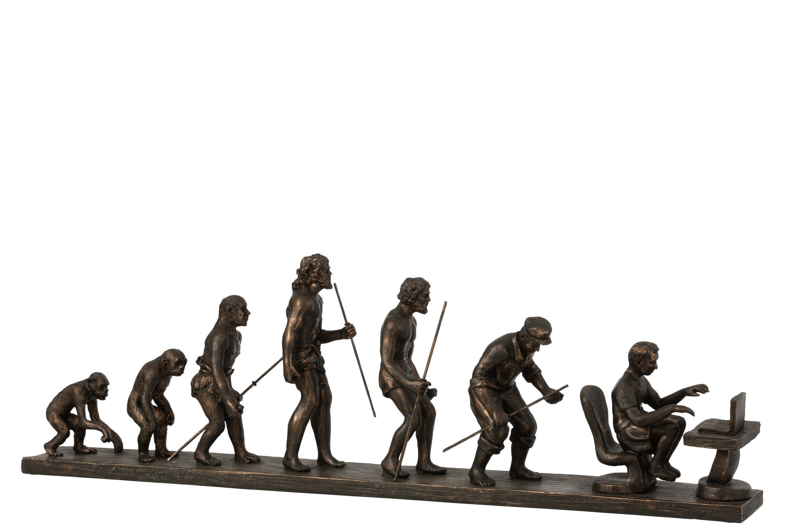 in Handgefertigte Die des Bronze GILDE Menschen Evolution zeigt Skulptur Dekoobjekt den