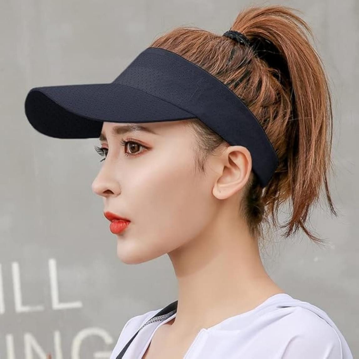 Zaewry Schirmmütze Visor Cap Herren und Damen, Atmungsaktiv und Schweißabsorbierend – Bild 2 von 2
