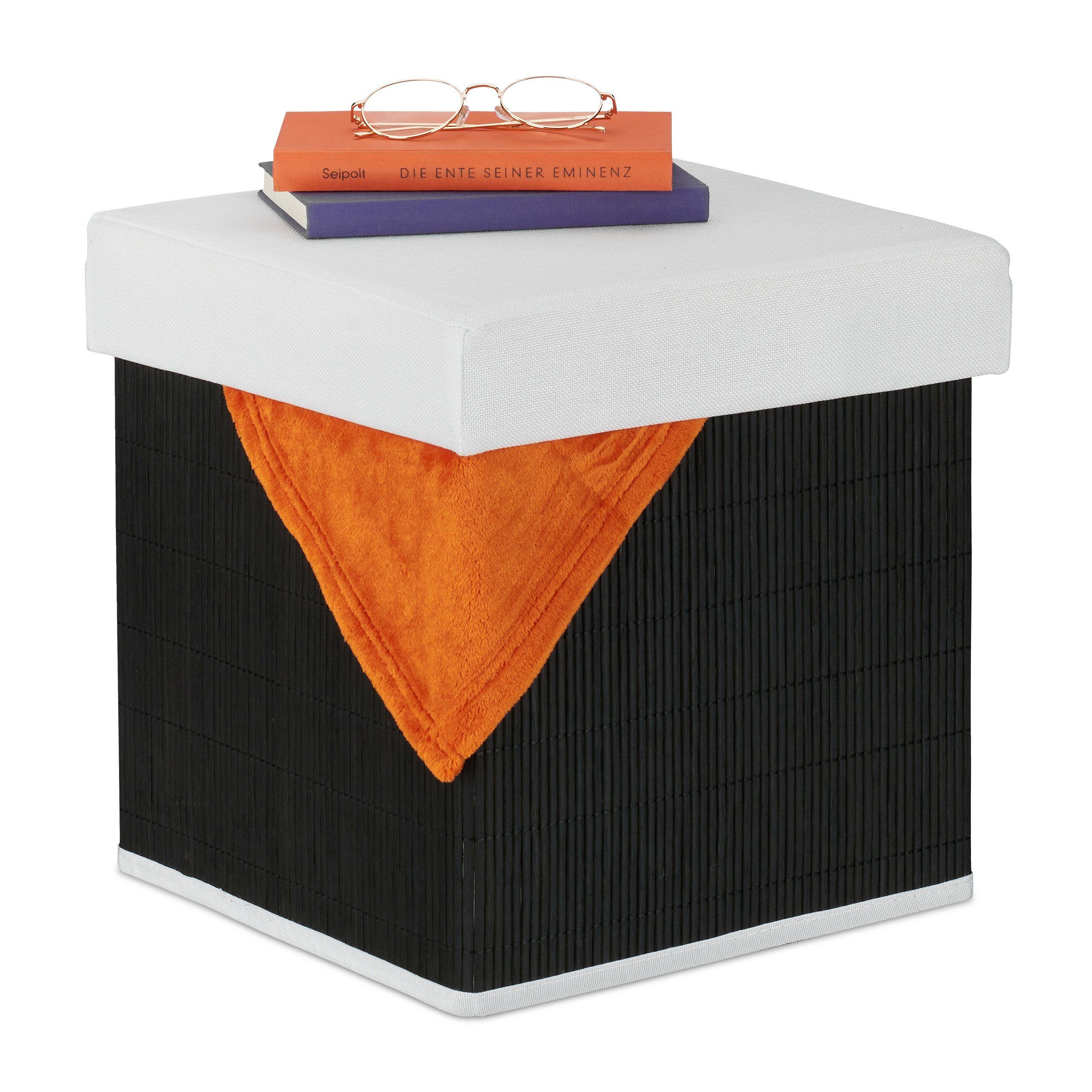Sitzhocker mit Stauraum