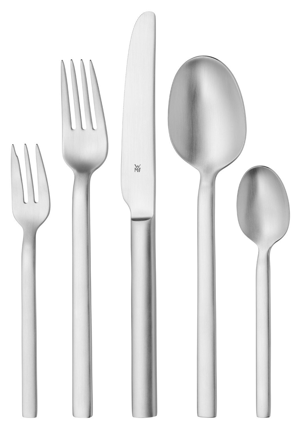 WMF Besteck-Set ALTEO, 30-teilig, für 6 Personen, (30-tlg), 6 Personen, Cromargan Edelstahl 18/10, Messer mit Wellenschliff, Cromargan Edelstahl 18/10