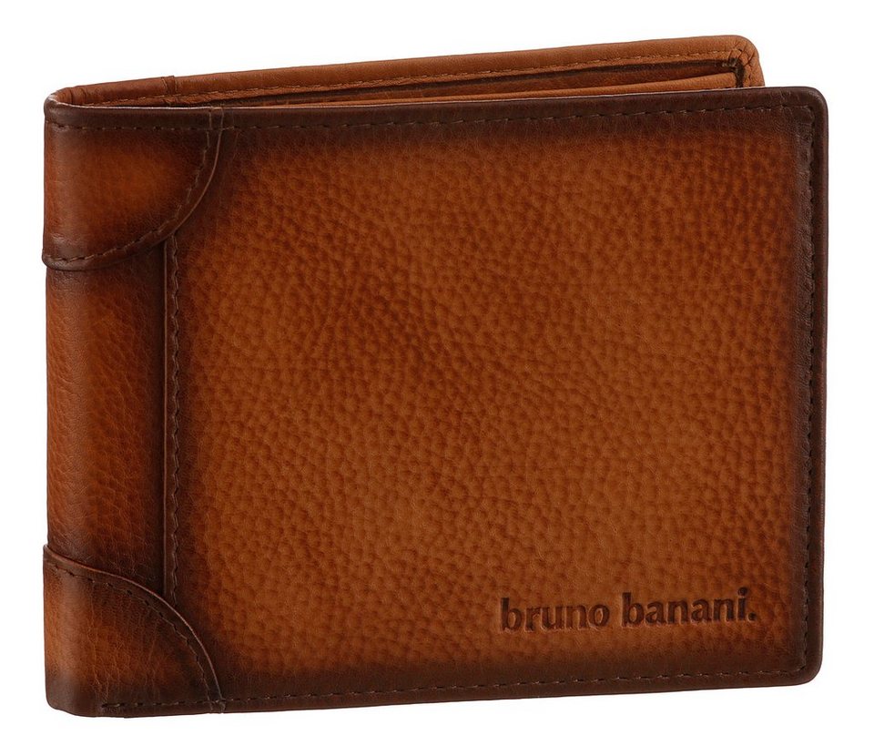 Bruno Banani Geldbörse, aus echtem Leder, Gr. ca. B/H/T: 12/10/2cm