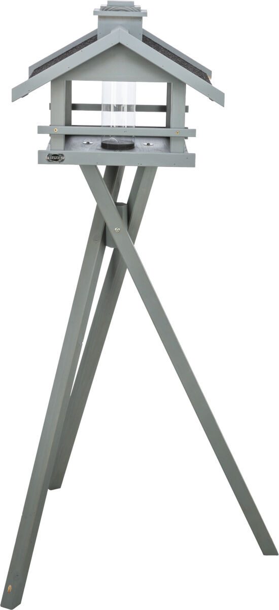 TRIXIE Vogelhaus Futterhaus - grau - 49 × 34 × 45 cm/1,34 m