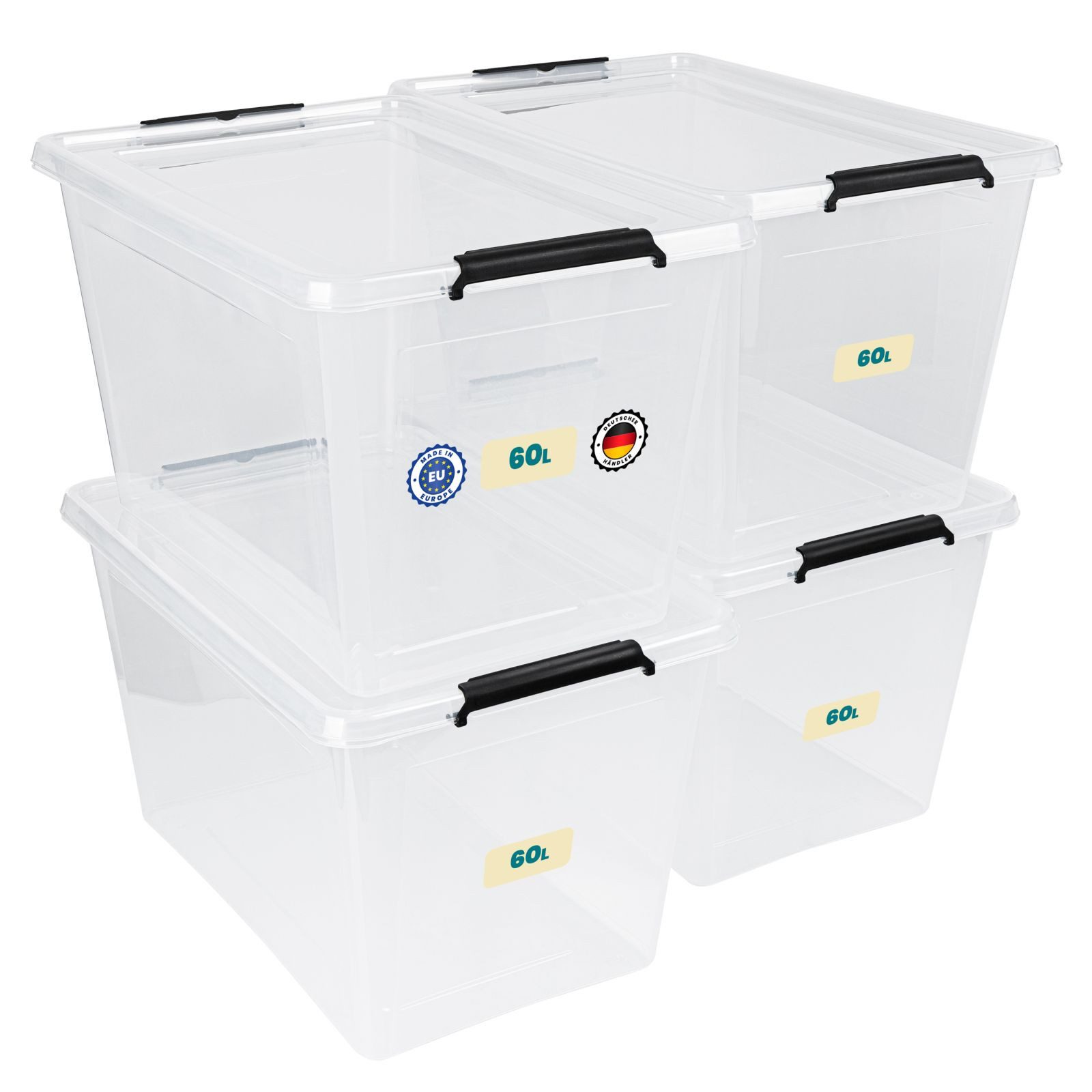 astor24 Aufbewahrungsbox Aufbewahrungsbox mit Deckel 4er günstig online kaufen