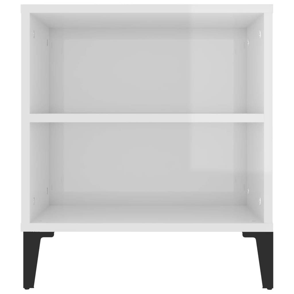 furnicato TV-Schrank Hochglanz-Weiß 102x44,5x50 cm Holzwerkstoff
