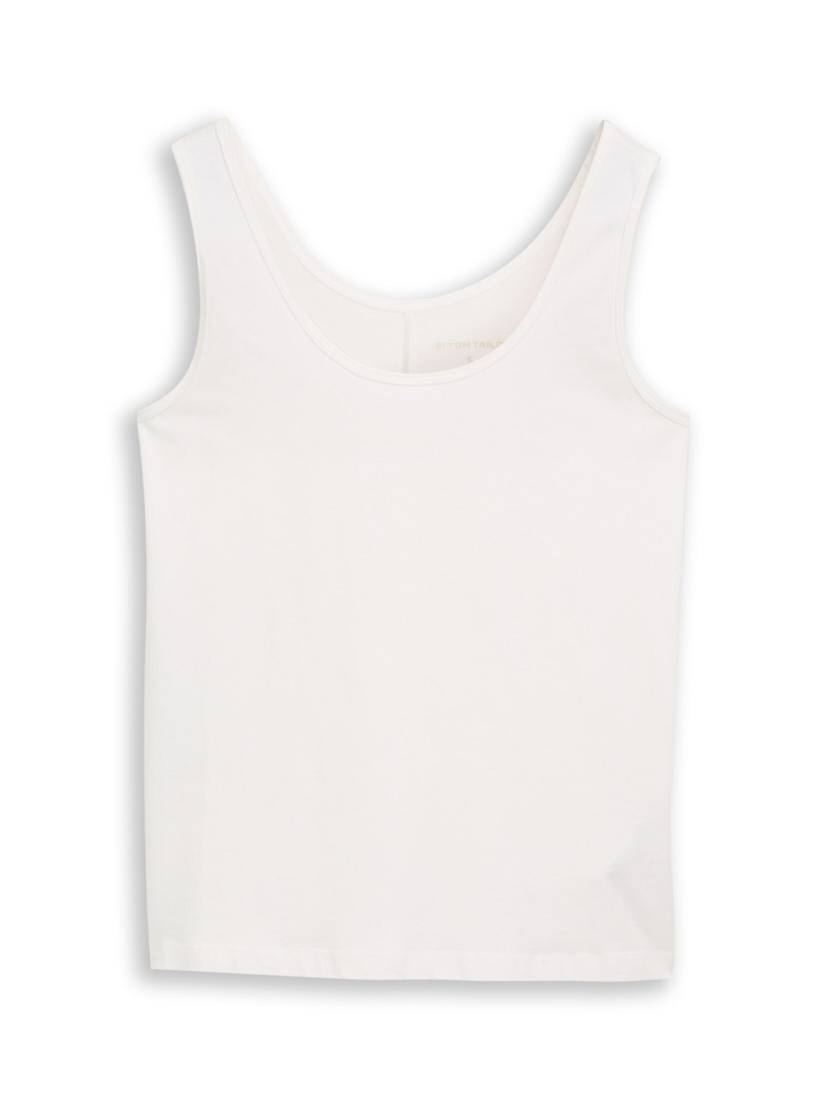 TOM TAILOR Trägertop T-Shirt (im Einserpack) Slim Fit Top mit Rundhalsausschnitt