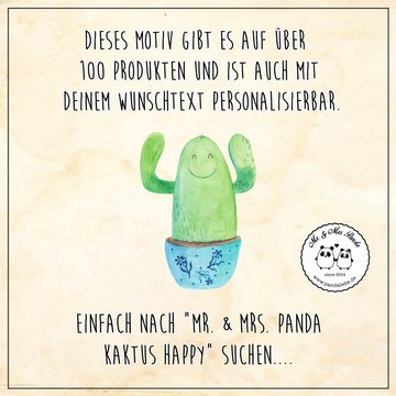 Mr. & Mrs. Panda Cocktailglas Kaktus Happy - Transparent - Geschenk, Mason Jar, lustig, Kakteen, He, Premium Glas, Mit süßen Motiven