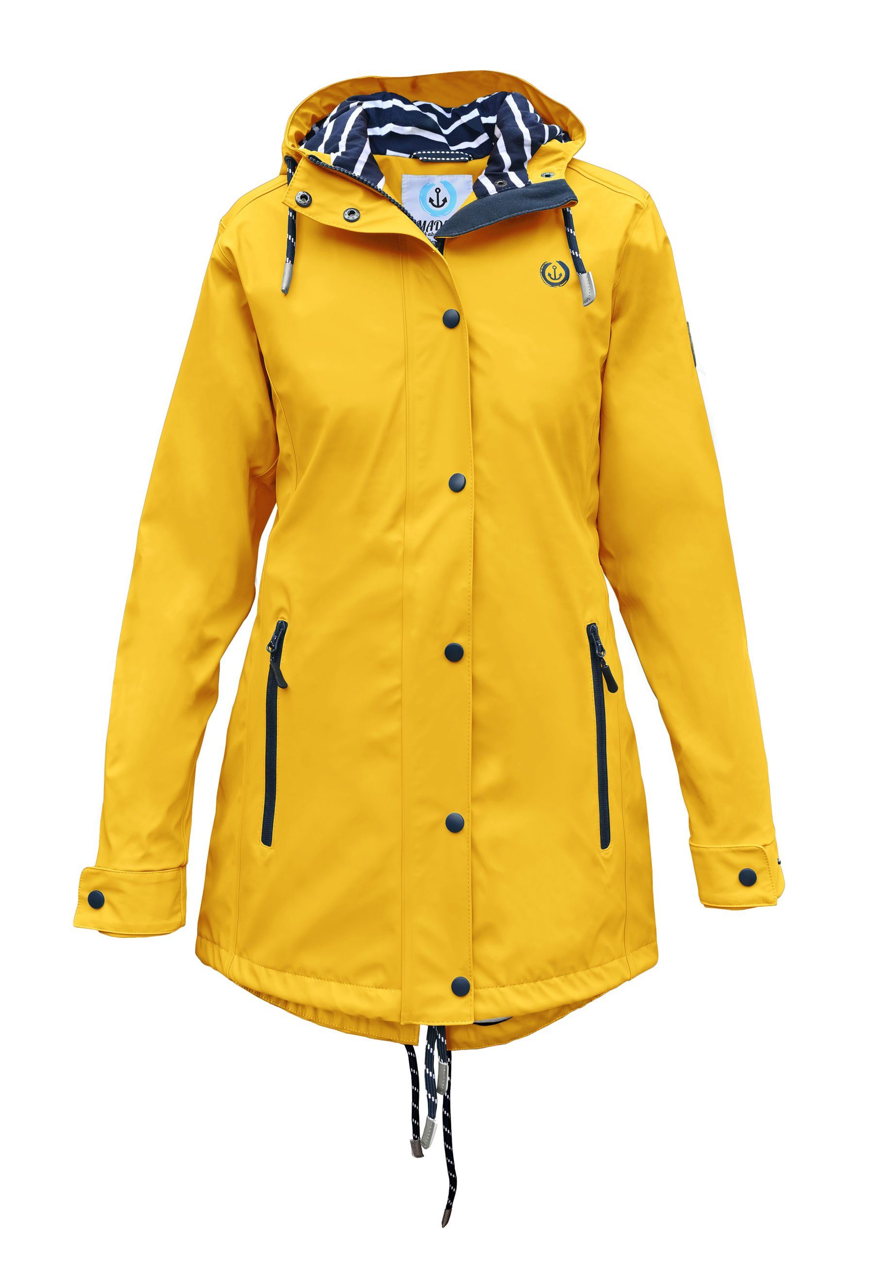 MADSea Regenjacke Friesennerz Gelb wasserdichter Regenmantel im maritimen F günstig online kaufen