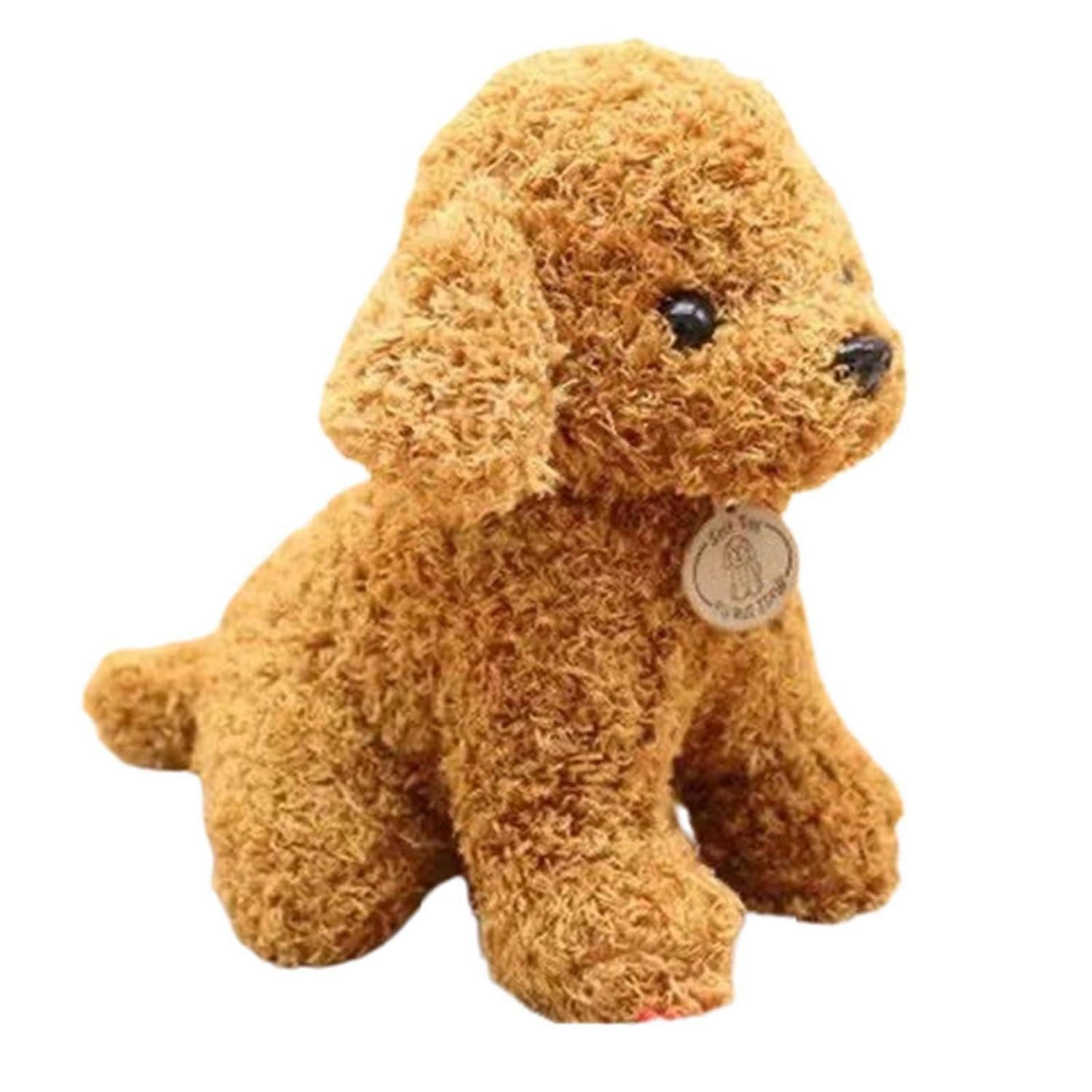 Kuscheltier Plüschtier Hund Kuscheltier Kinderspielzeug Geschenk 20cm Hellbraun