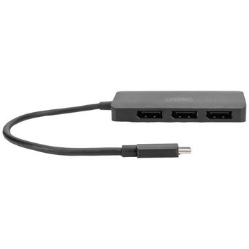 Digitus Digitus DS-45334 DisplayPort / USB-C® Adapter [1x USB-C® - 3x DisplayP TV-Adapter