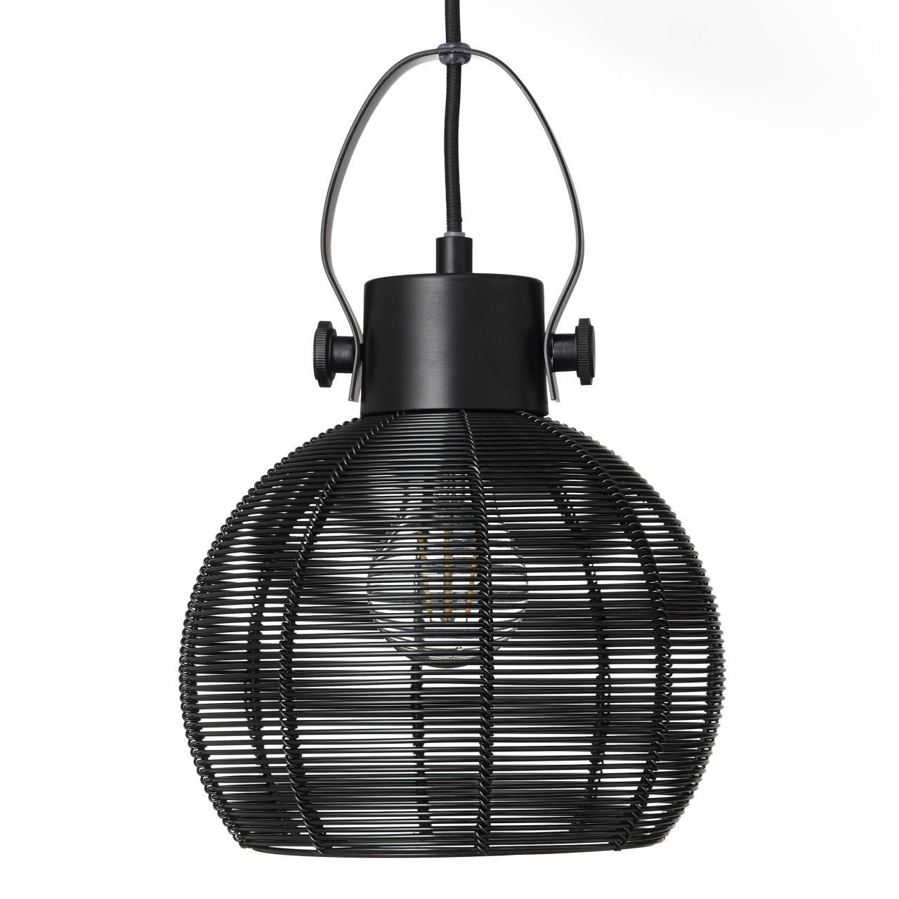 60W, Lampe E27, geeignet Sambo Sambo, Pendelleuchte schwarz 1x Brilliant 20cm fü Pendelleuchte A60,