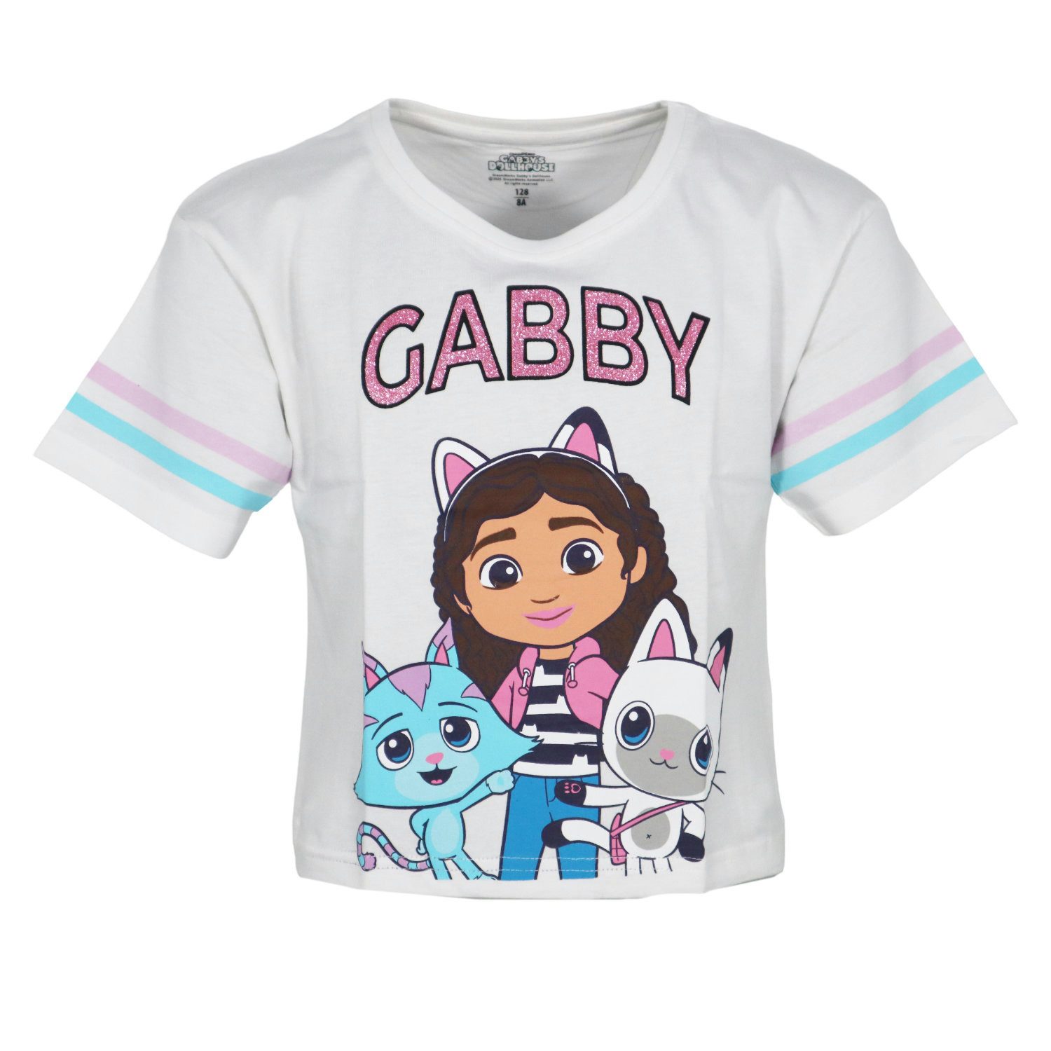 Gabby's Dollhouse Print-Shirt Gabbys Dollhouse Mädchen Kinder T-Shirt Shirt 100% Baumwolle, Gr. 104 bis 134