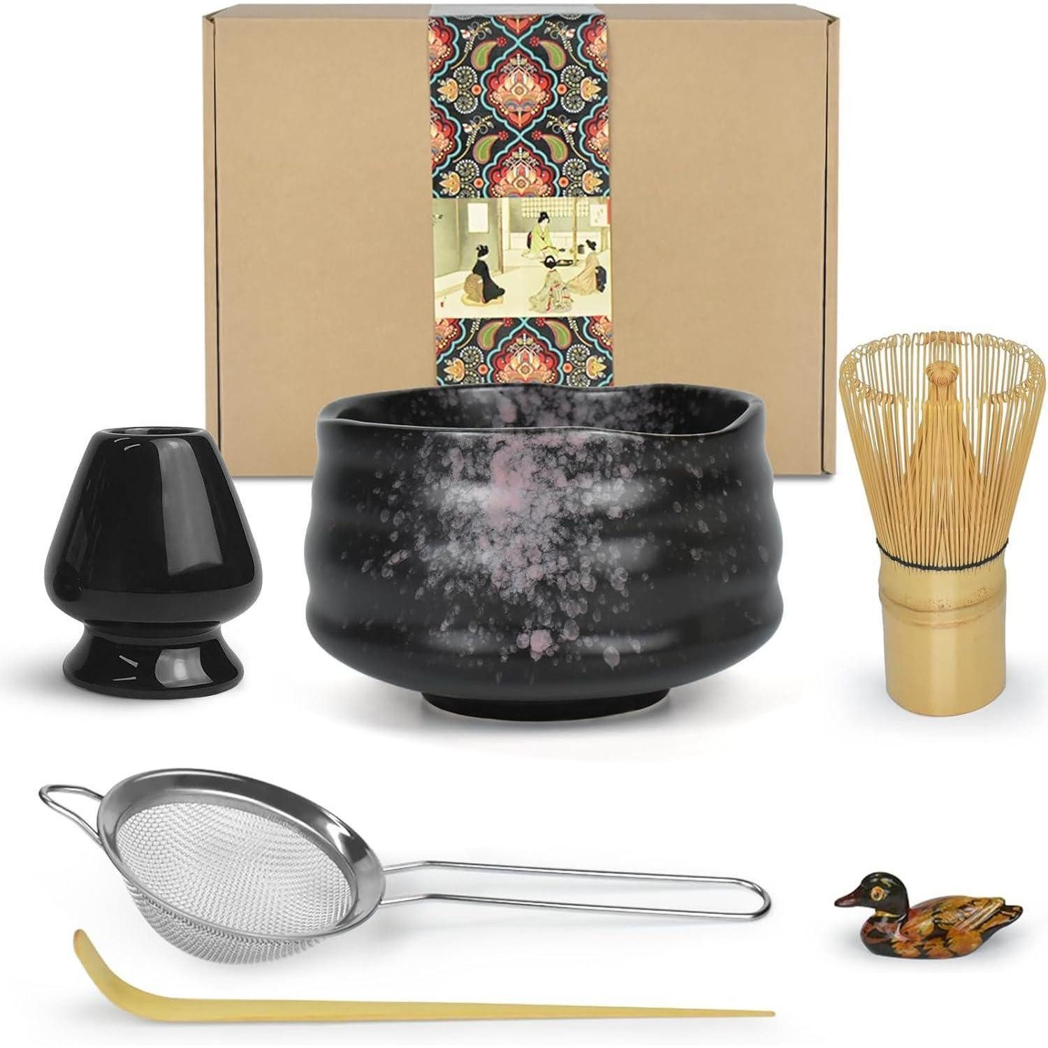 LuxusKollektion Teeservice Matcha Zeremonie Set Traditionelle Schüssel Schneebesen Teeschaufel