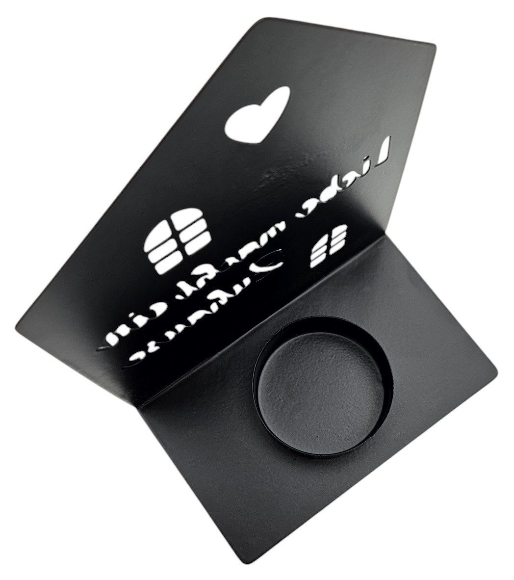 Meinposten Kerzenhalter Teelichthalter Haus schwarz 2er Set Kerzenhalter Metall (2 St., 2er Set) – Bild 4 von 5