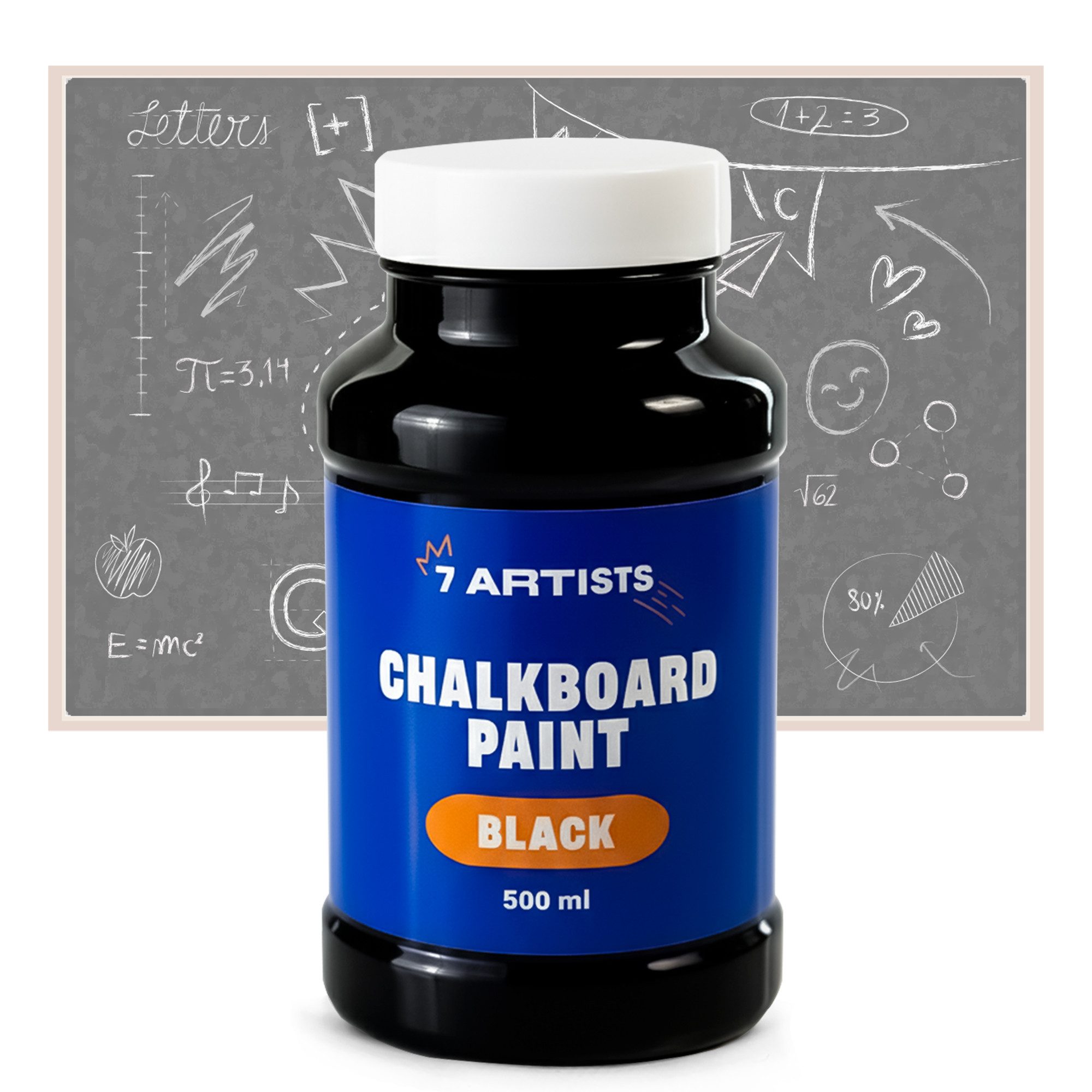 7 Artists Tafelfarbe 7 Artists Tafelfarbe Schwarz - Tafellack, Chalkboard Farbe