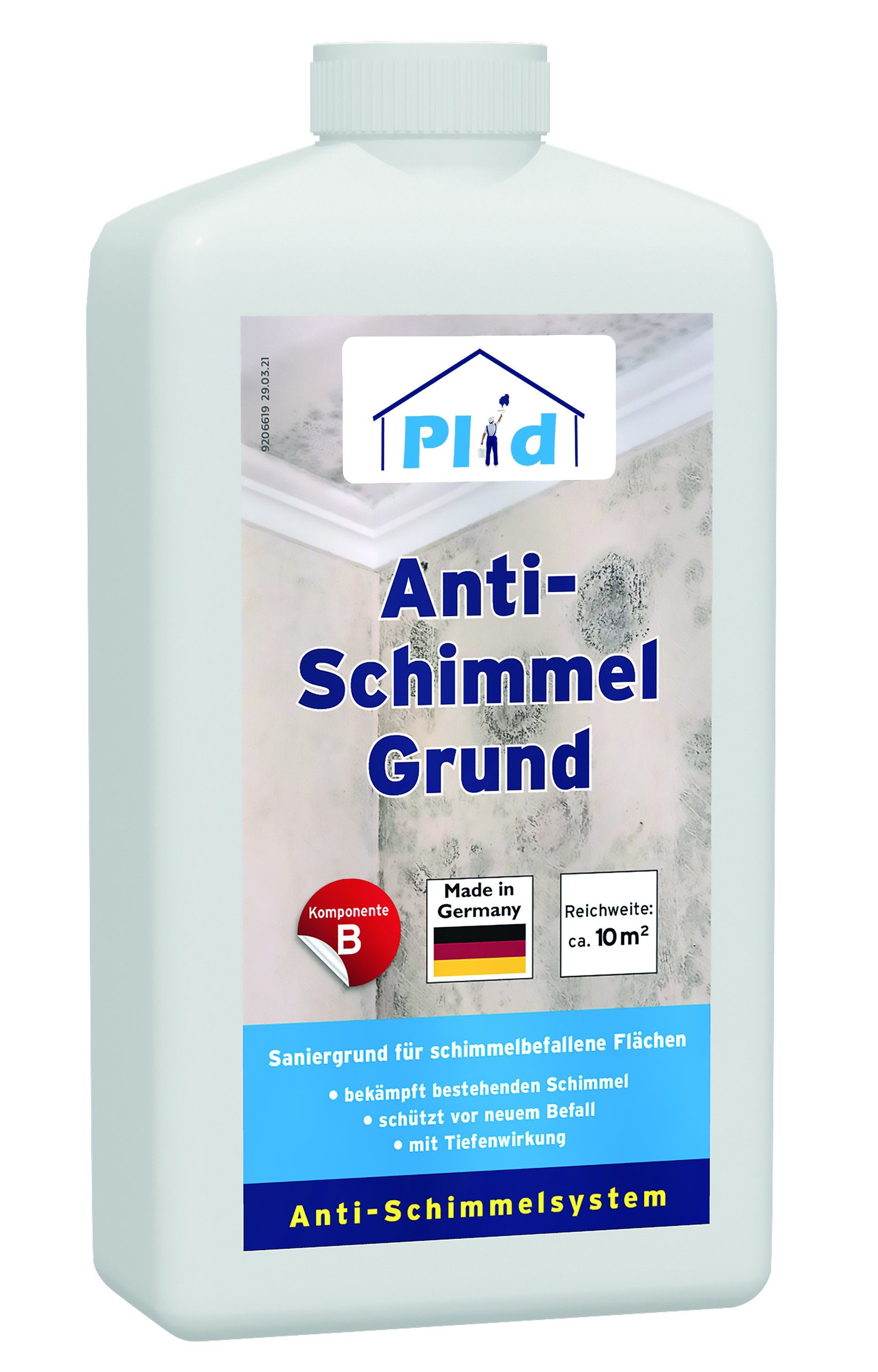 Schnelltrocknend plid Premium Farblos, Anti-Schimmelgrund Anti-Schimmel Schimmelgrundierung Grundierfarbe