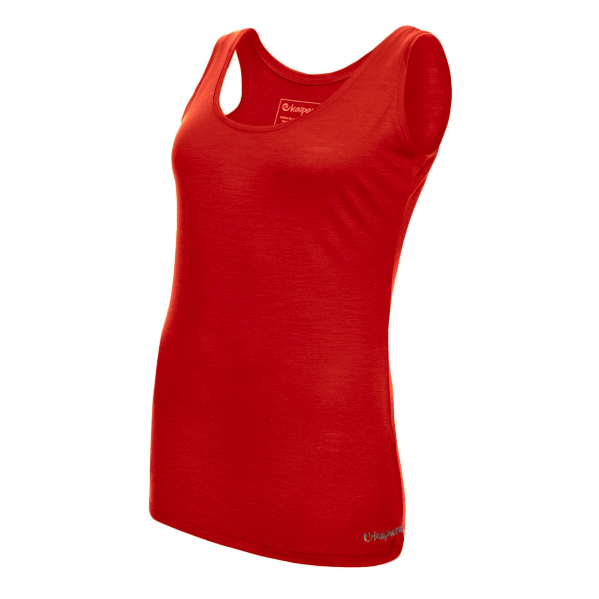 - (1-tlg) Merino reiner Sportswear Merinowolle Cherry Damen Slimfit Red Funktionsshirt 150 Germany in Top Kaipara Made Merino aus