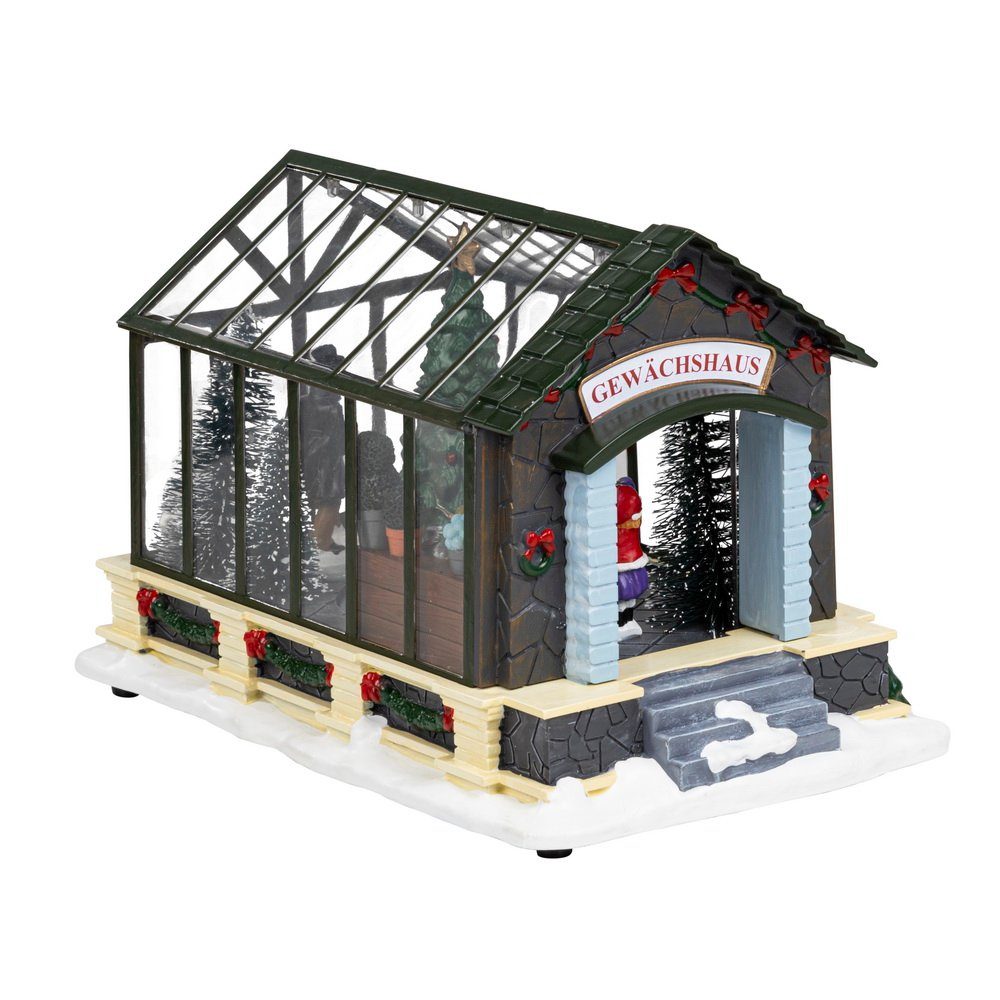 Haushalt International Weihnachtsszene LED Weihnachts Gewächshaus günstig online kaufen