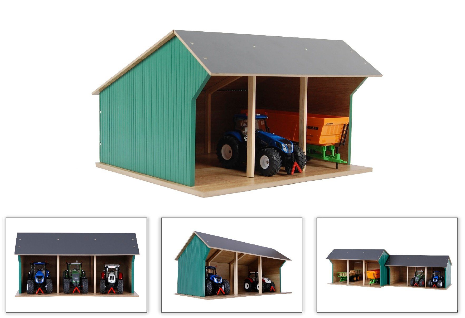 Kids Globe Spielwelt Kids Globe Fahrzeugschuppen 1:32 für bis zu 3 Fahrzeug günstig online kaufen