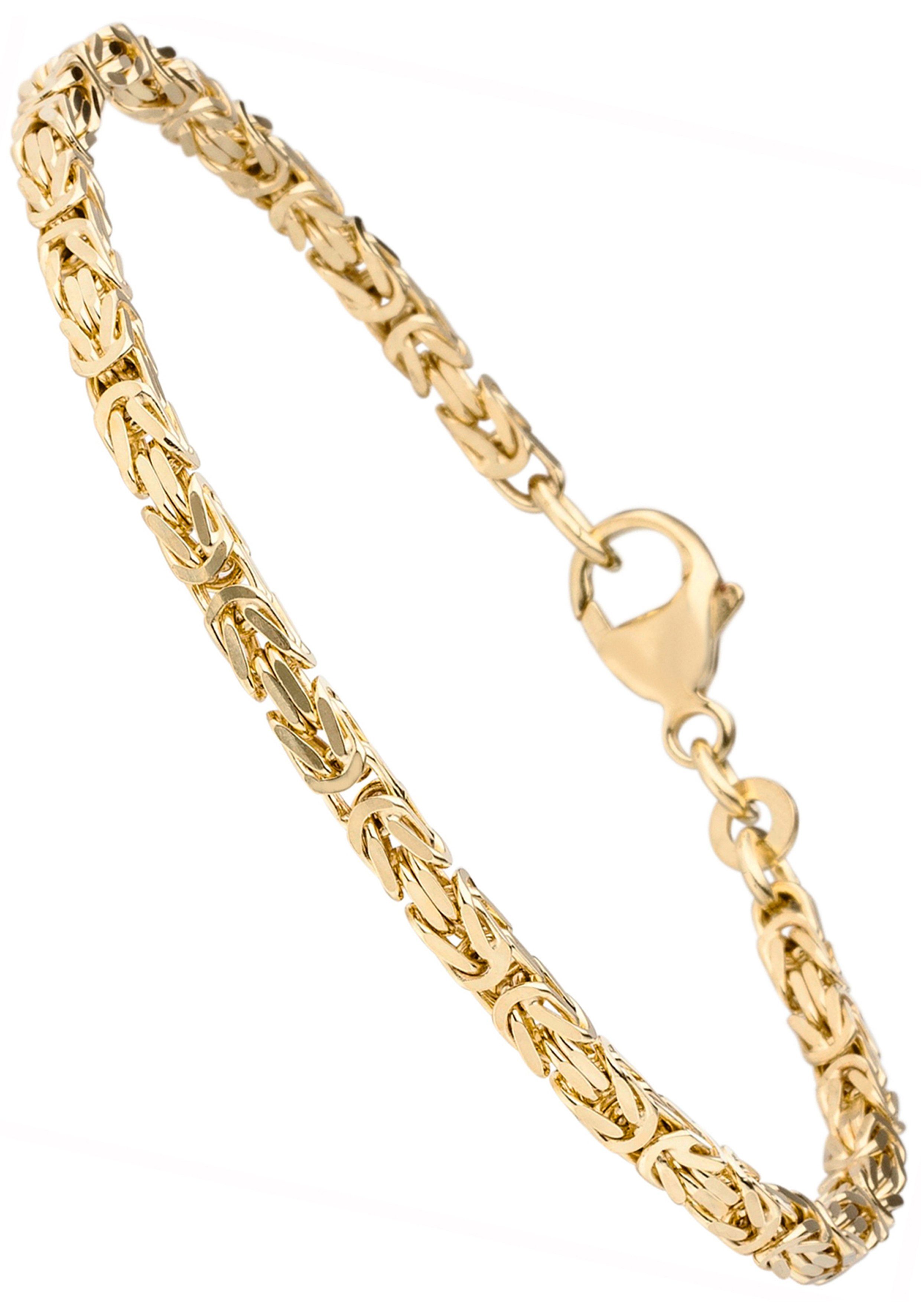 JOBO Armband, Königsarmband 333 Gold massiv 19 cm