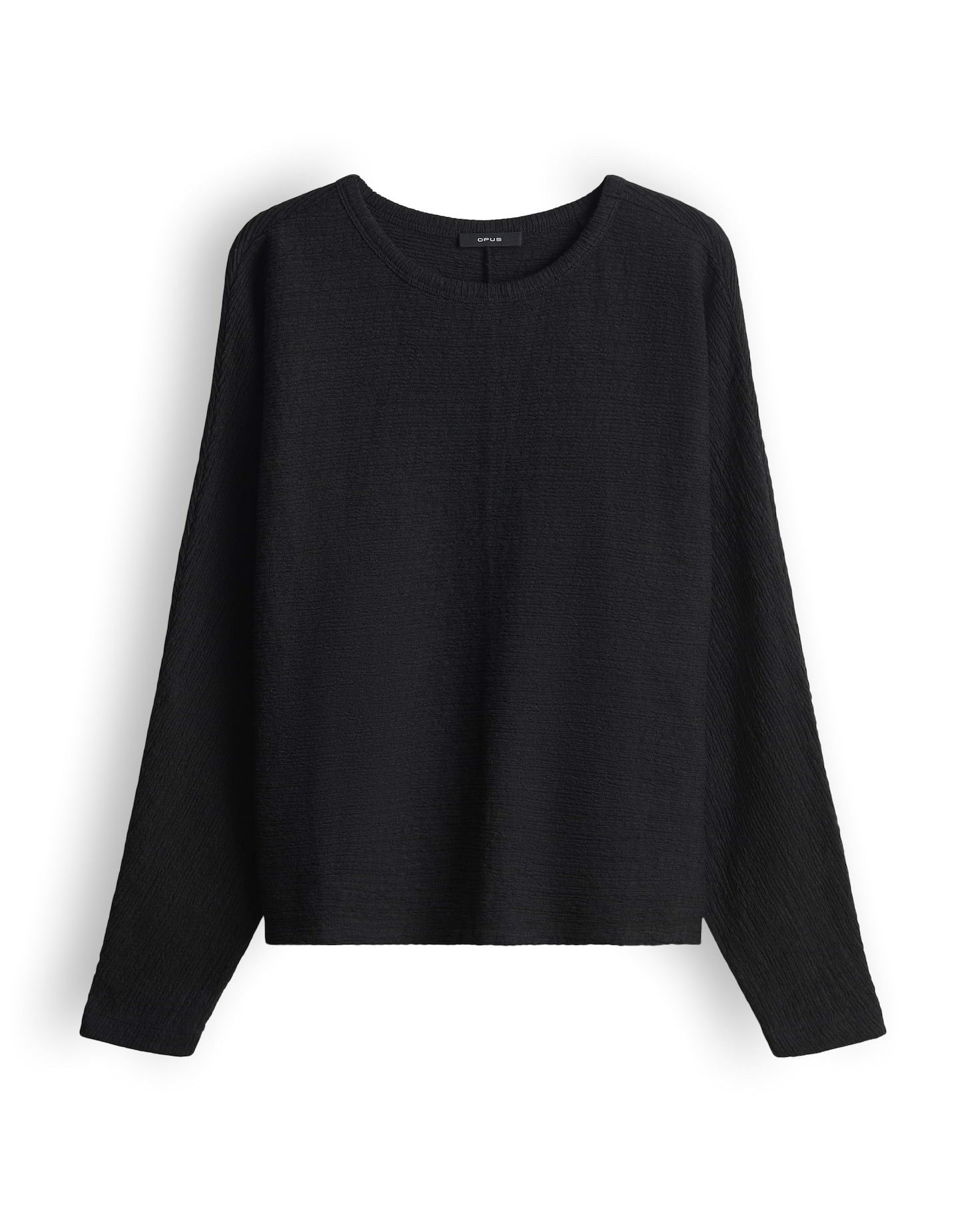 OPUS Langarmshirt SANUNI Loose mit Crinkle Effekt weite Passform, weicher G günstig online kaufen