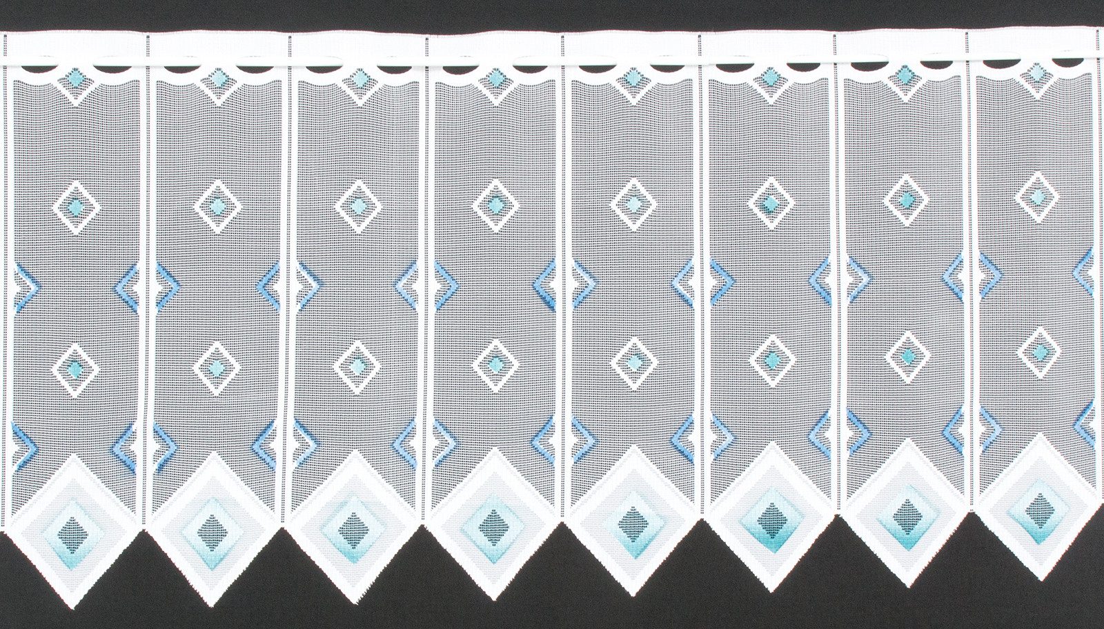 Gardinen Kranzusch Scheibengardine Quadrate, Stangendurchzug, transparent, günstig online kaufen