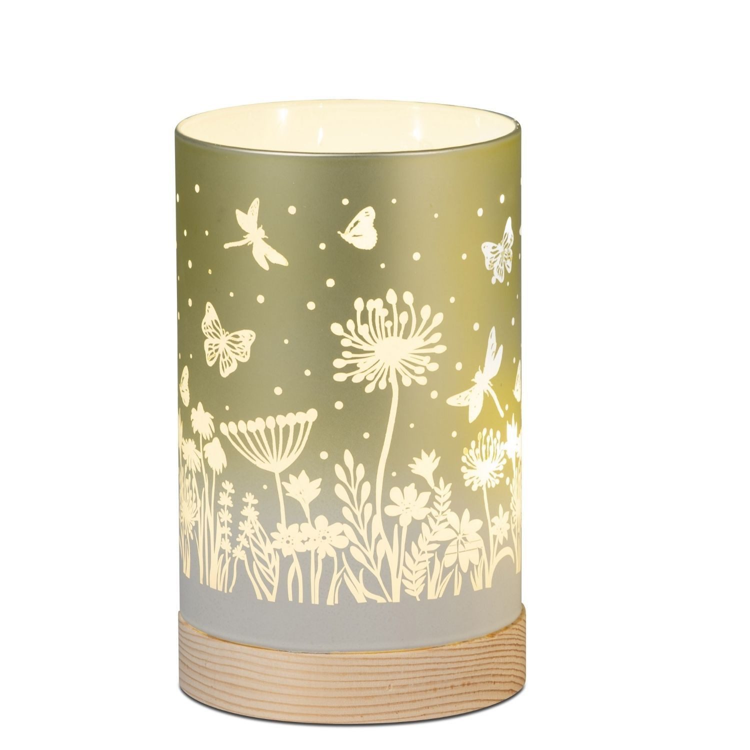 formano LED Tischleuchte Blumenwiese, LED, mit Timerfunktion, Grün, Blumen, H: 15cm