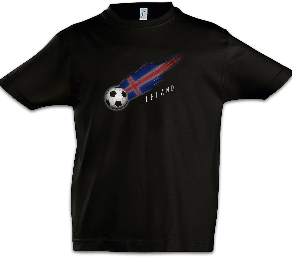 Urban Backwoods Print-Shirt Denmark Football Comet I Kinder T-Shirt Dänemark Dänisch Dänische (1-tlg) Danish Fußball Fahne Fussball