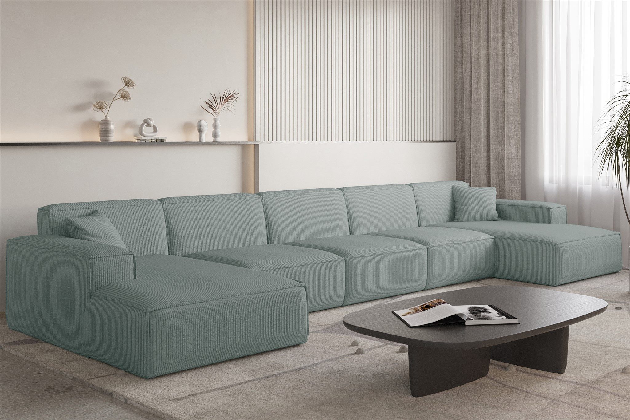 Fun Möbel Wohnlandschaft Sofa U-Form CELES günstig online kaufen