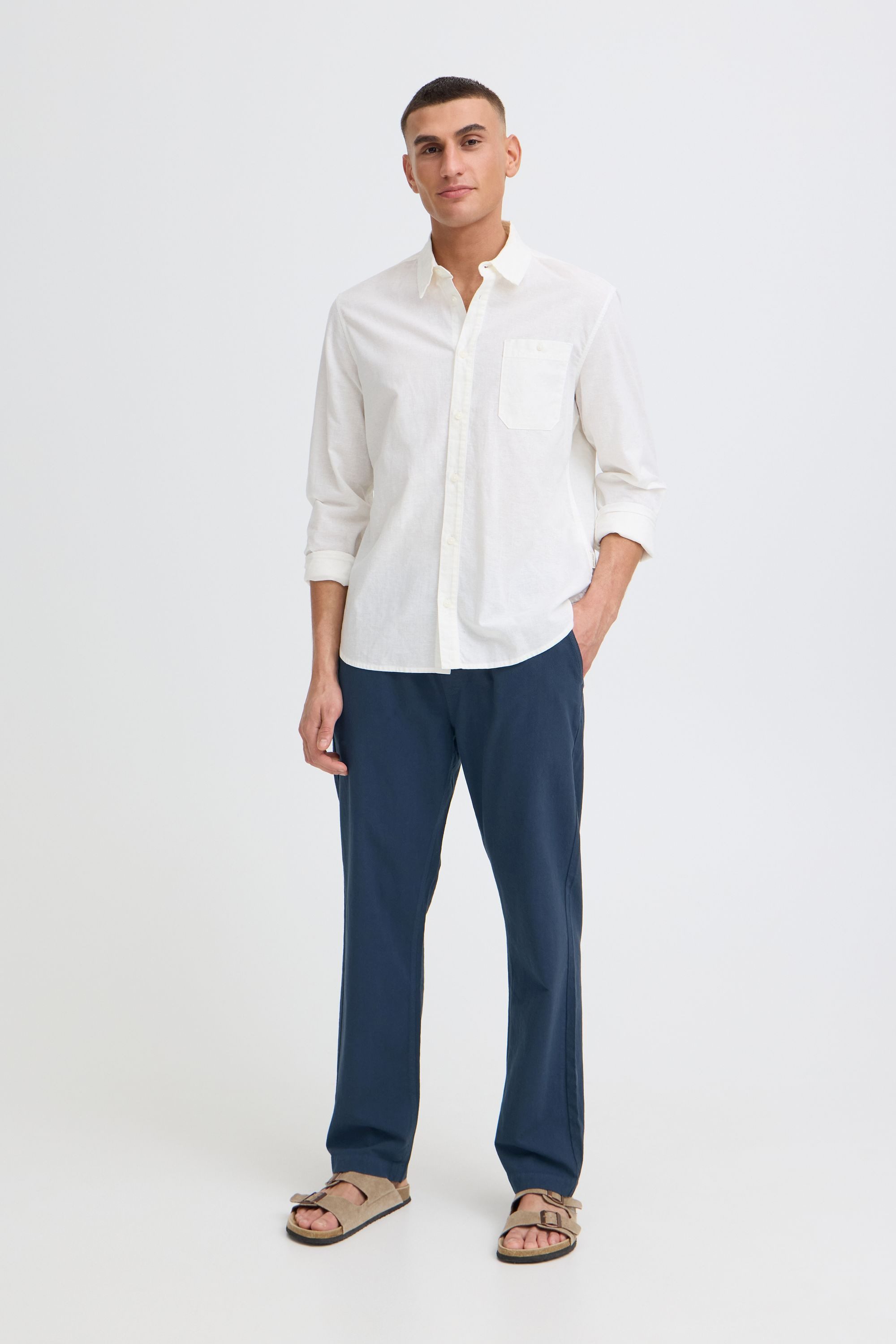 !Solid Chinohose SDNeel Leichte Stoffhose mit elastischem Bund und Kordeln - Regular Fit