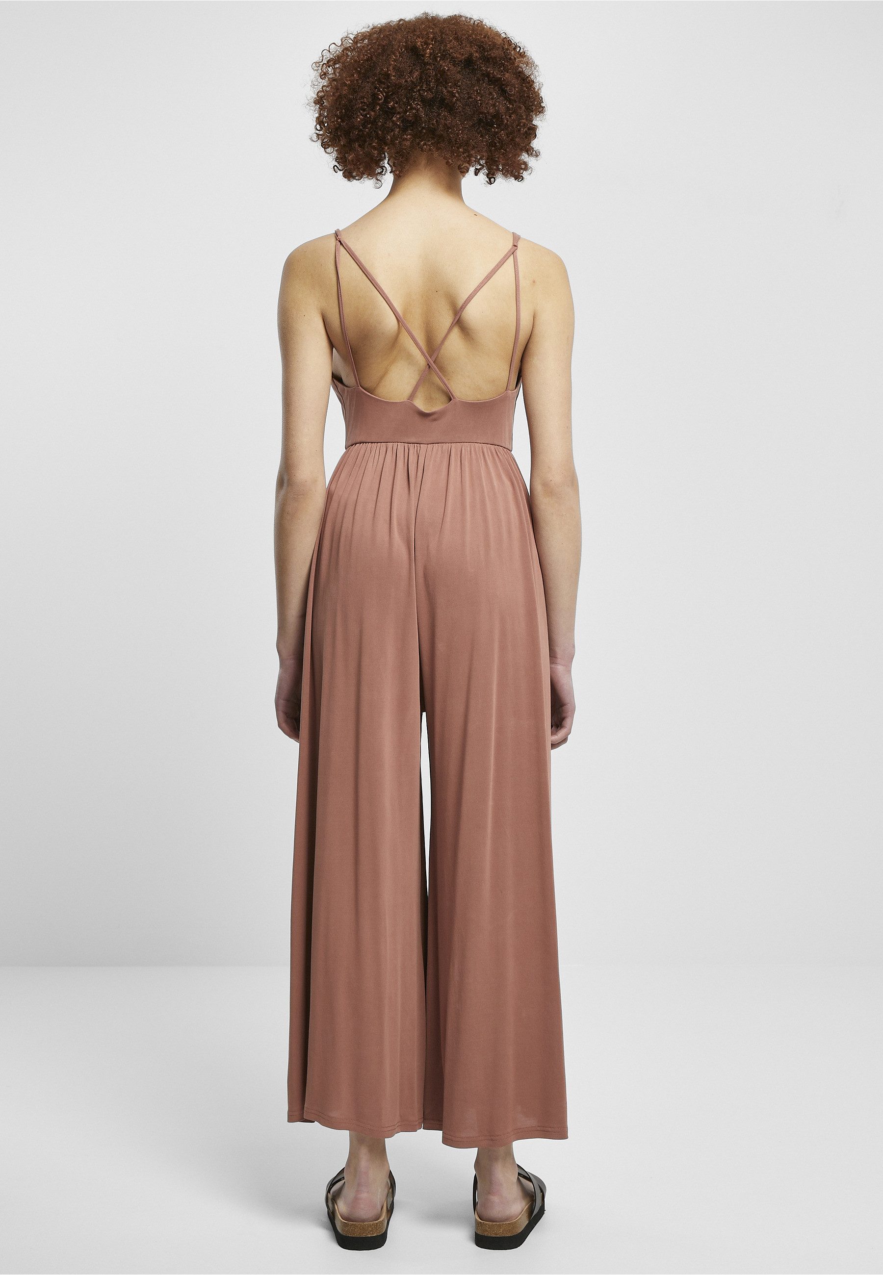 URBAN CLASSICS Jumpsuit Urban Classics Damen Ladies Modal Spaghetti Jumpsuit (1-tlg) – Bild 5 von 5